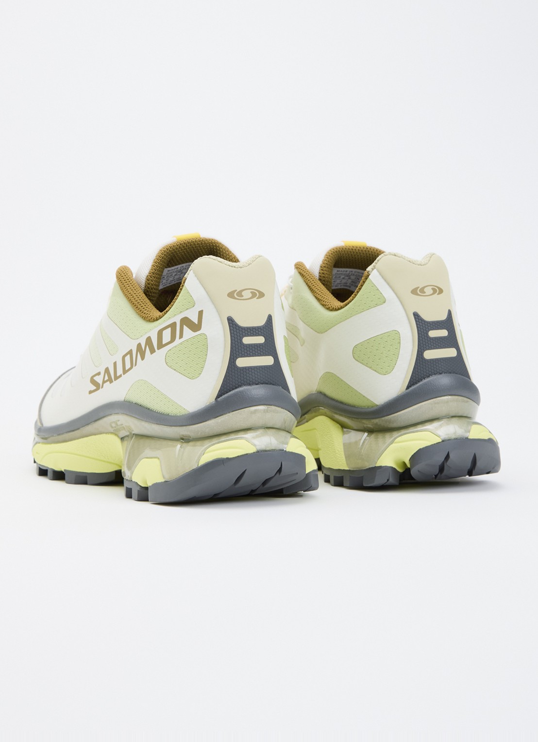 Salomon XT-4 OG sneaker met mesh details - achterkant 5 lime