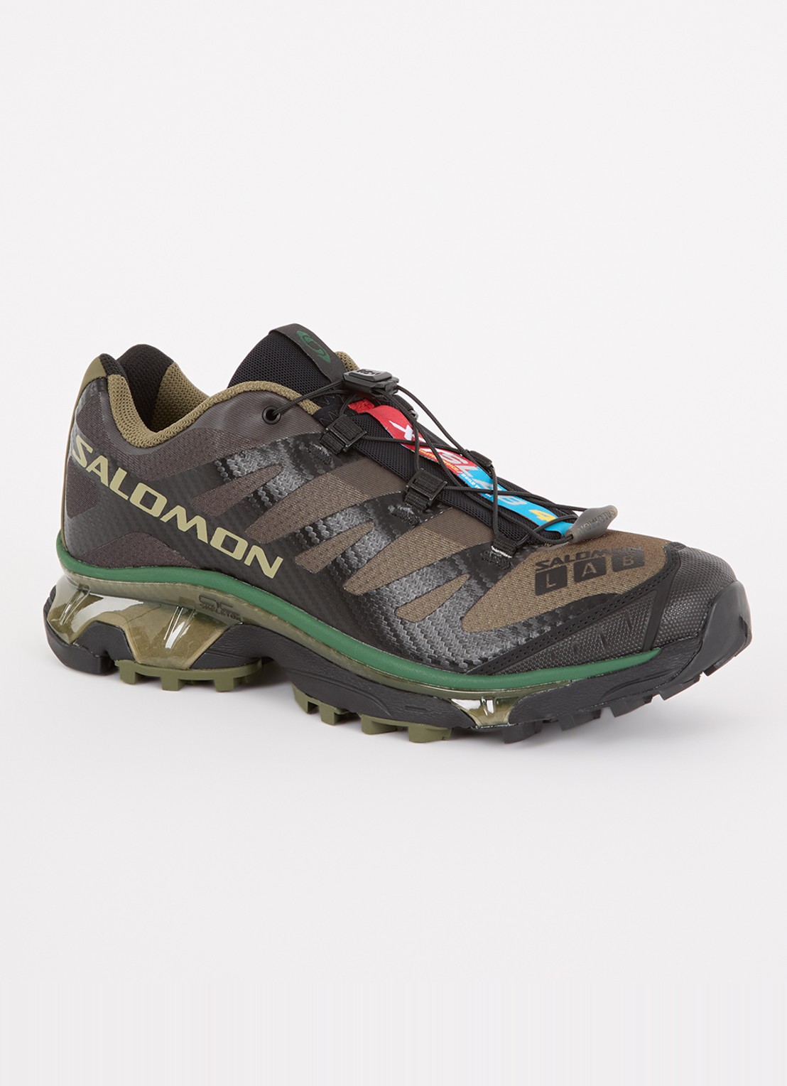 Salomon XT-4 OG sneaker met mesh details - voorkant 5 olijfgroen