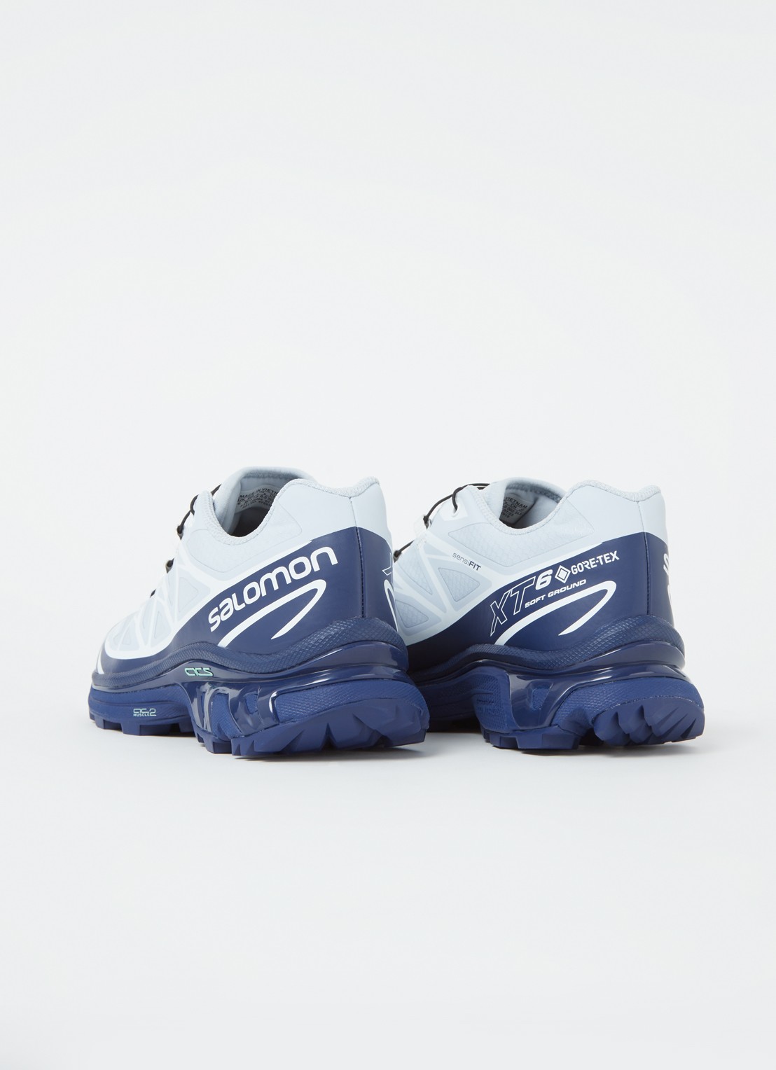 Salomon XT-6 Gore-Tex sneaker met logo - detail 3 lichtblauw