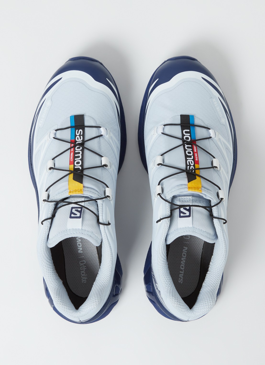 Salomon XT-6 Gore-Tex sneaker met logo - detail 4 lichtblauw