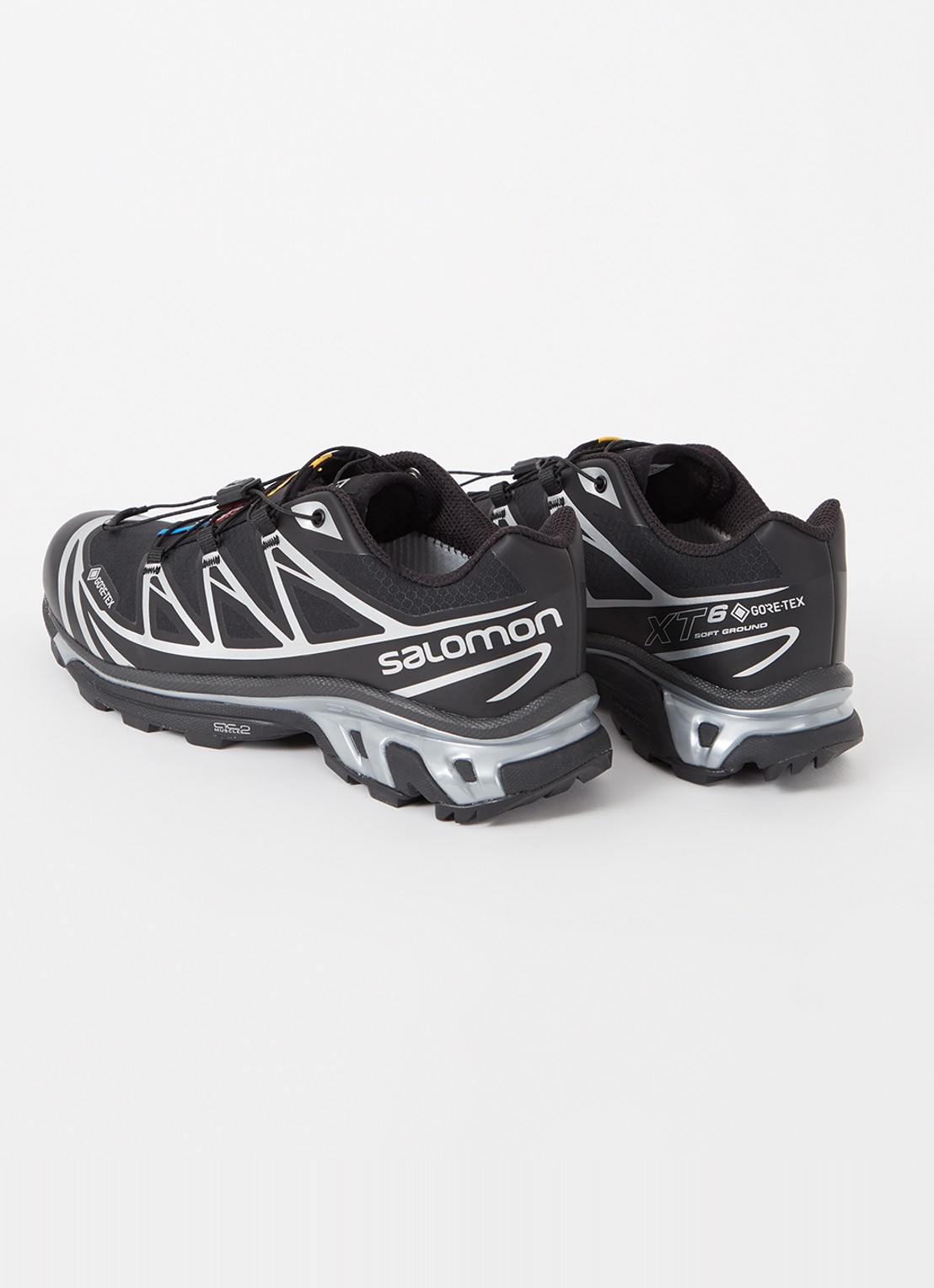 Salomon XT-6 Gore-Tex sneaker met mesh details - achterkant zwart