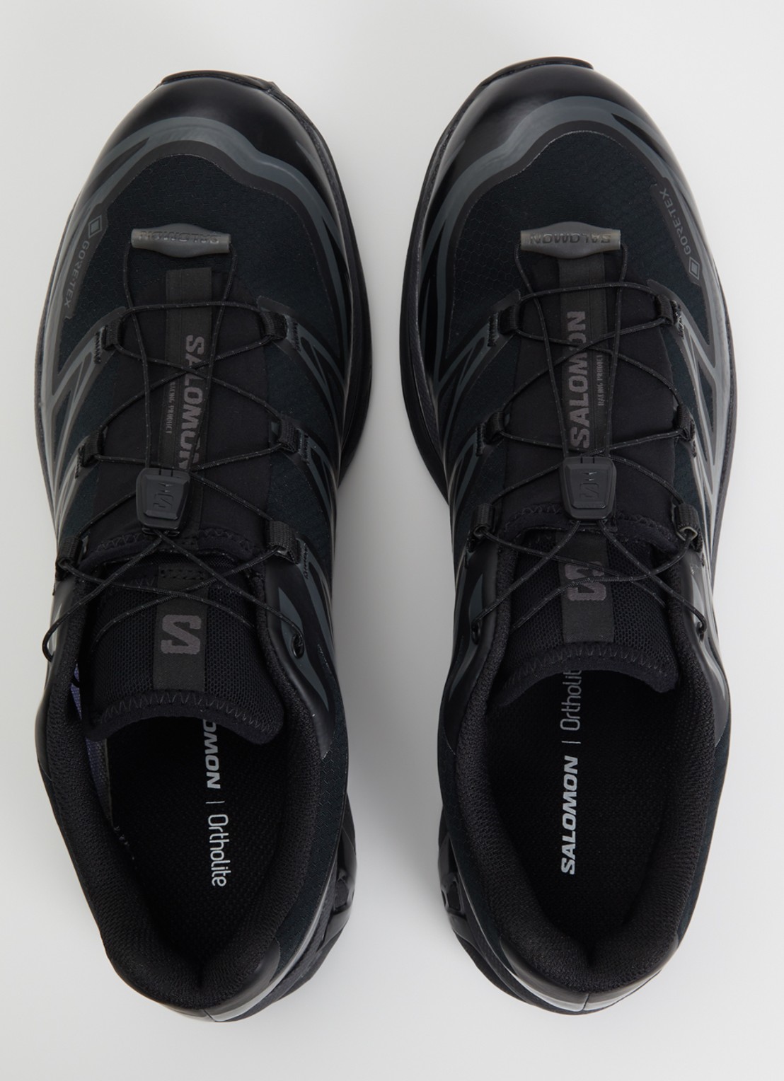 Salomon XT-6 Gore-Tex sneaker met mesh details - detail 2 zwart