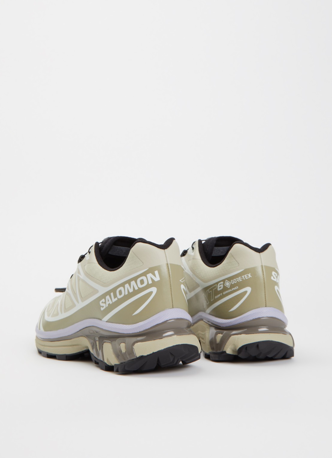 Salomon XT-6 Gore-Tex sneaker met mesh details - achterkant 5 khaki