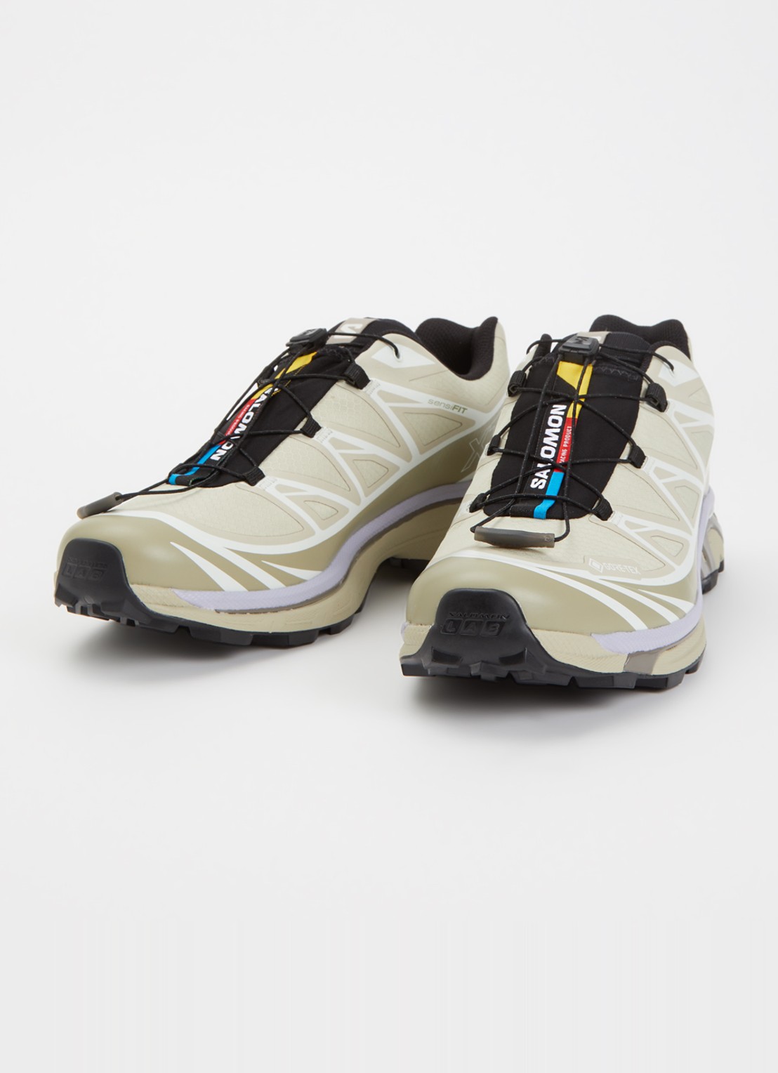 Salomon XT-6 Gore-Tex sneaker met mesh details - detail khaki