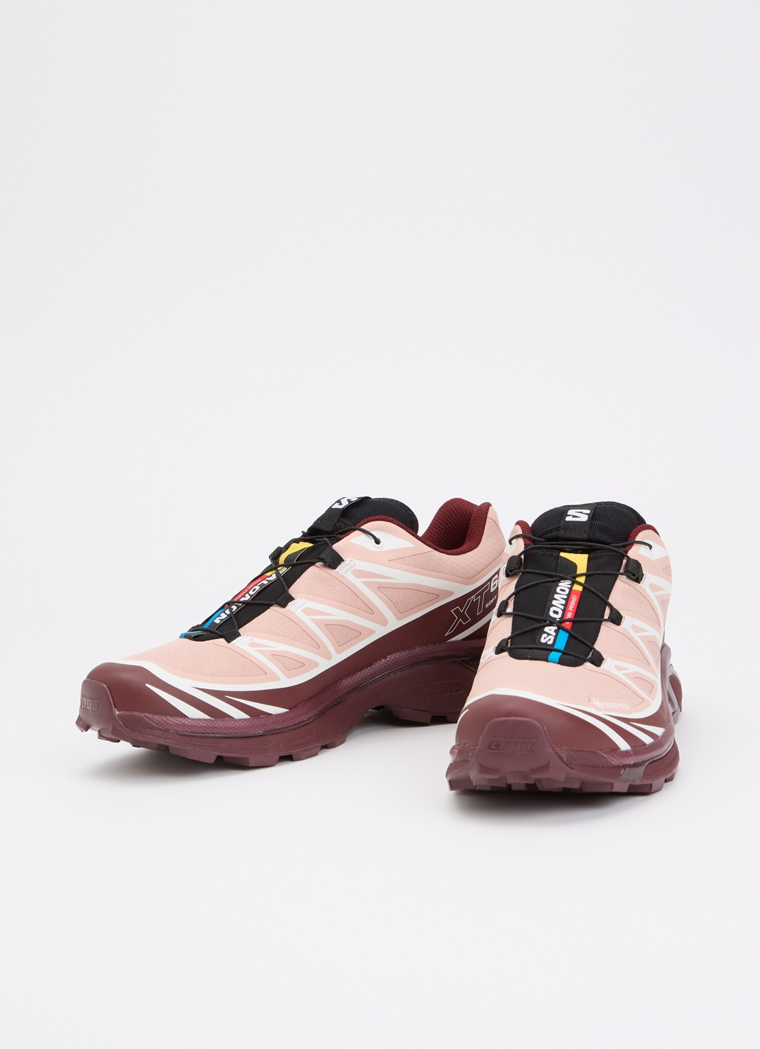 Salomon XT-6 GTX sneaker met mesh details - detail 5 bordeauxrood