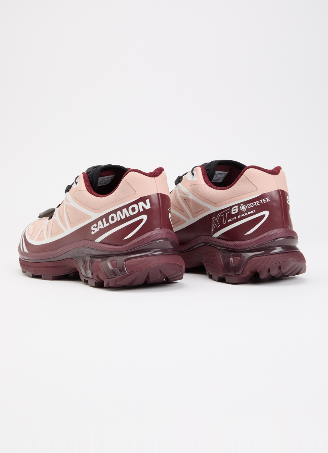 Salomon XT-6 GTX sneaker met mesh details - achterkant 4 bordeauxrood
