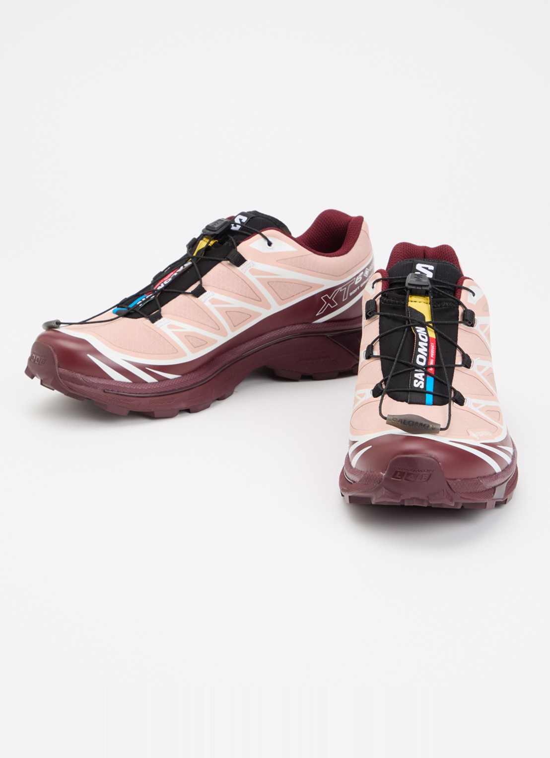 Salomon XT-6 GTX sneaker met mesh details - detail 8 bordeauxrood