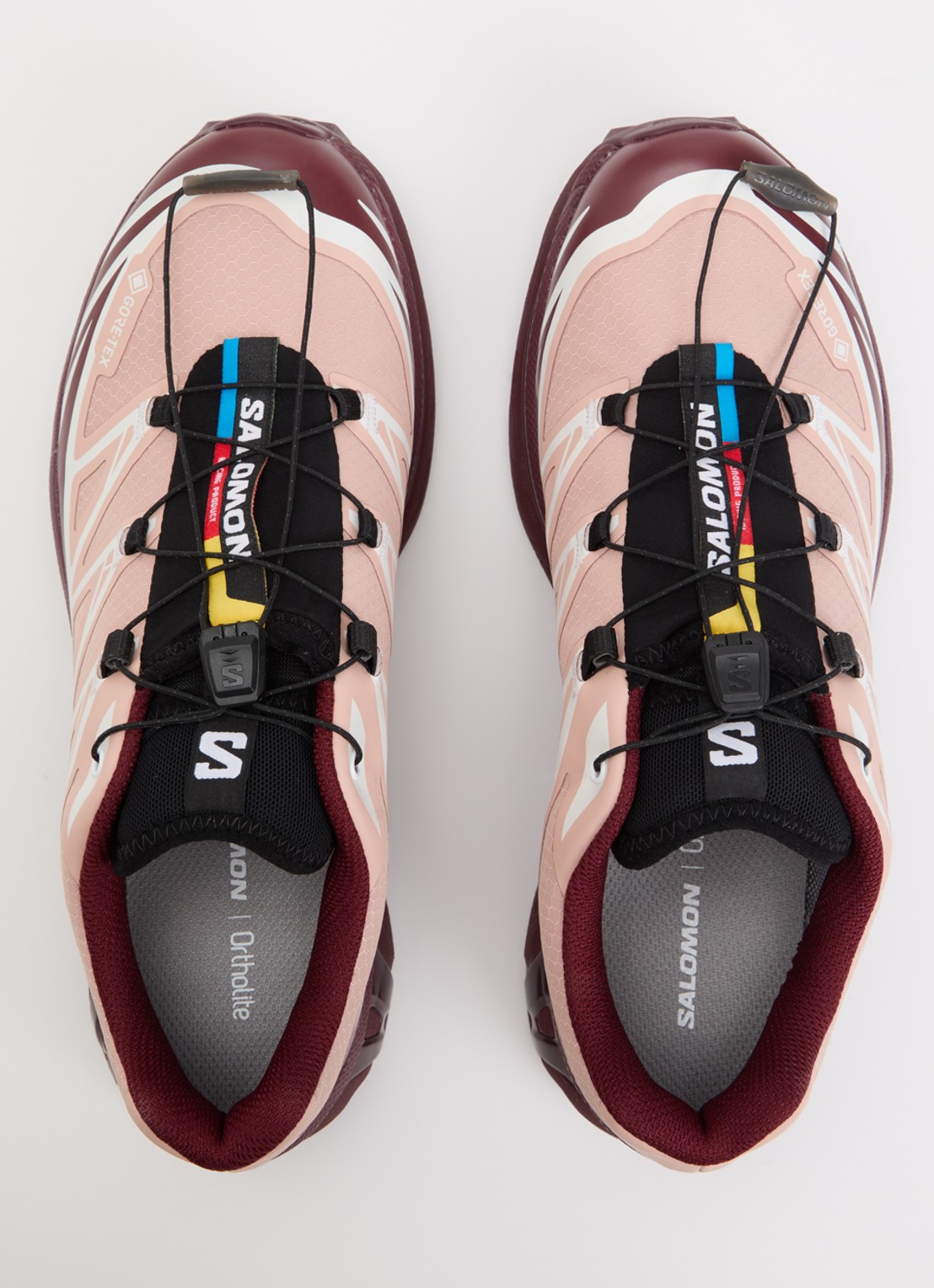 Salomon XT-6 GTX sneaker met mesh details - detail 9 bordeauxrood