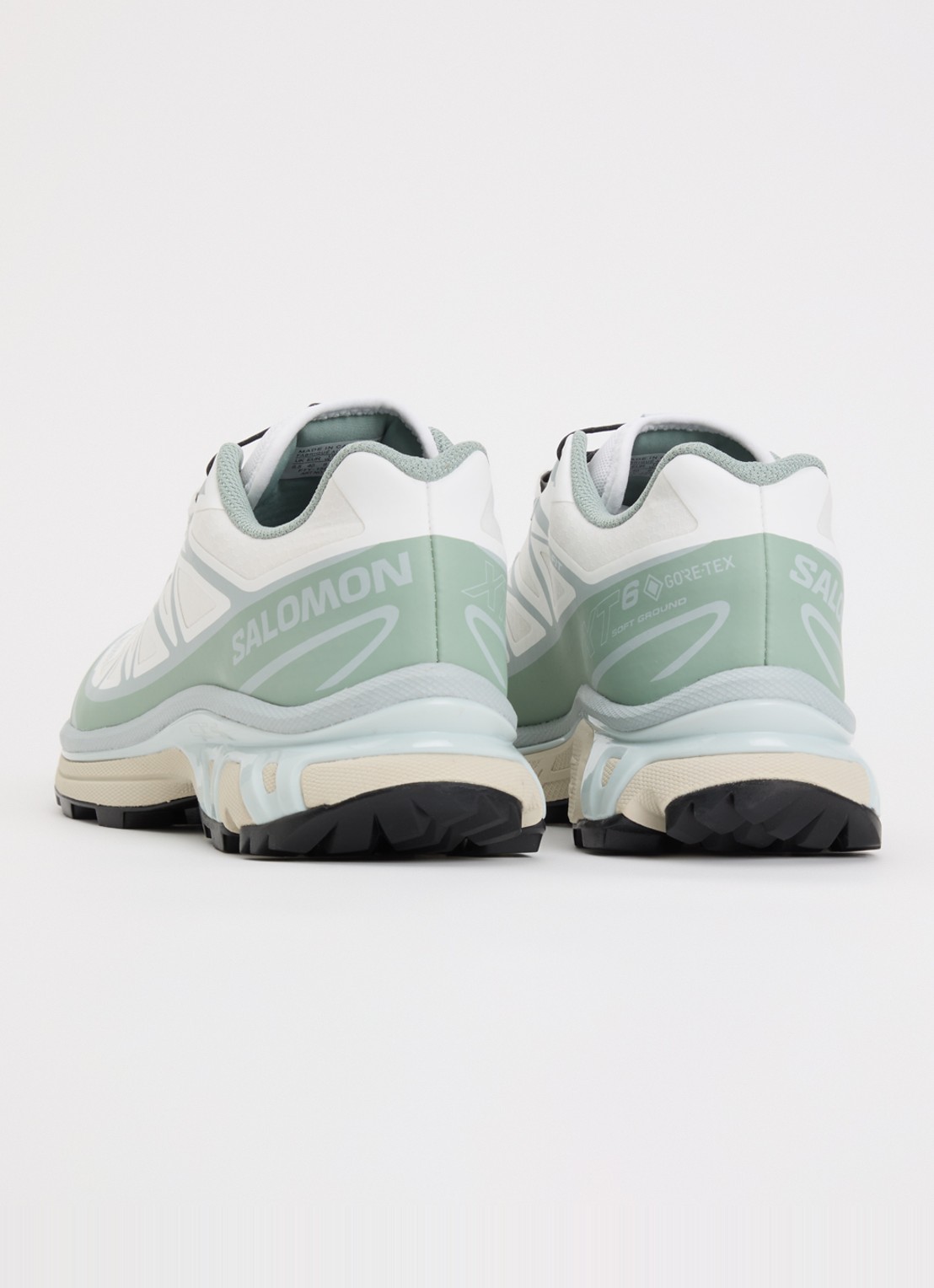 Salomon XT-6 GTX sneaker met mesh details - achterkant 5 groen