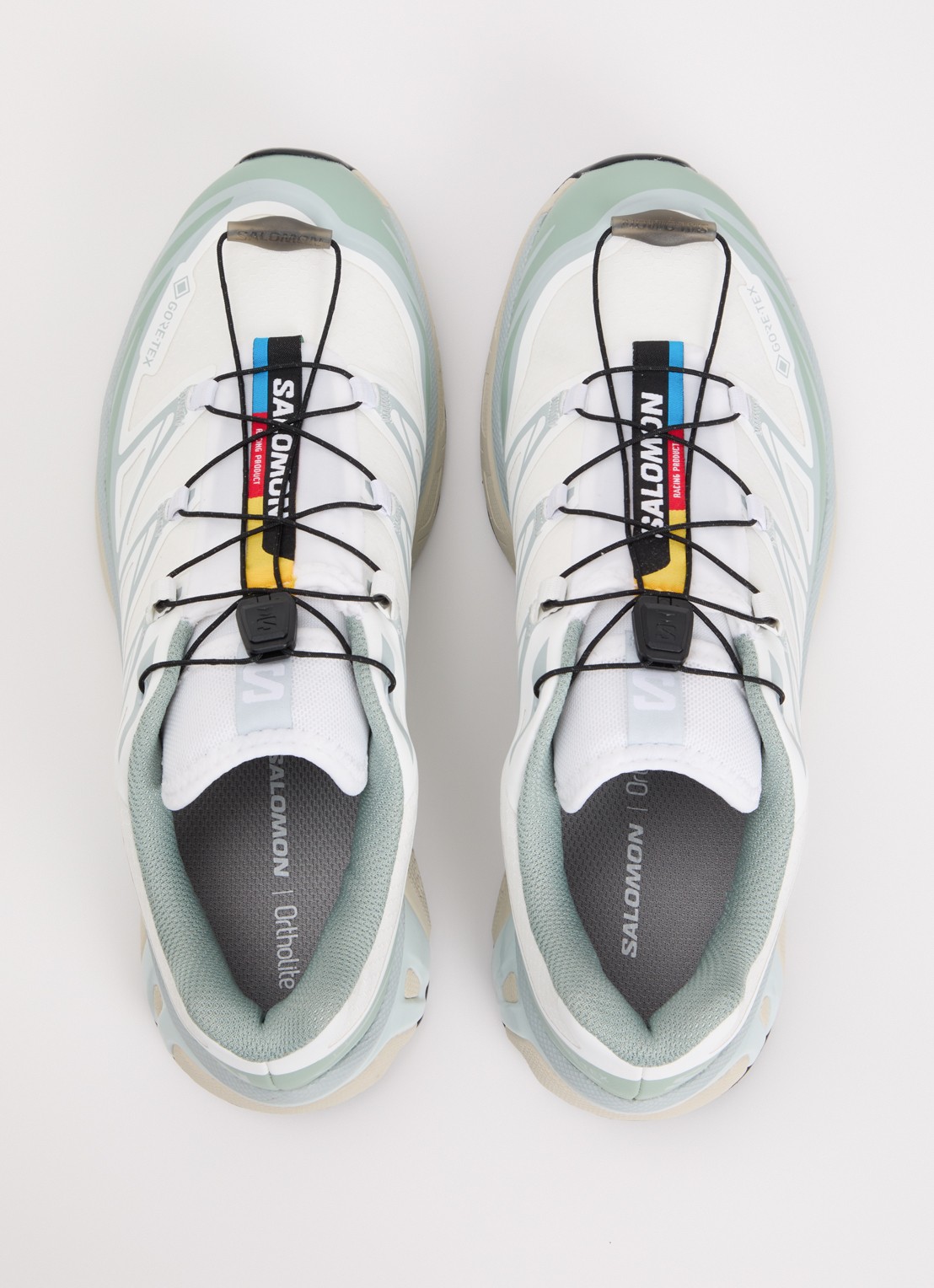 Salomon XT-6 GTX sneaker met mesh details - detail 2 groen