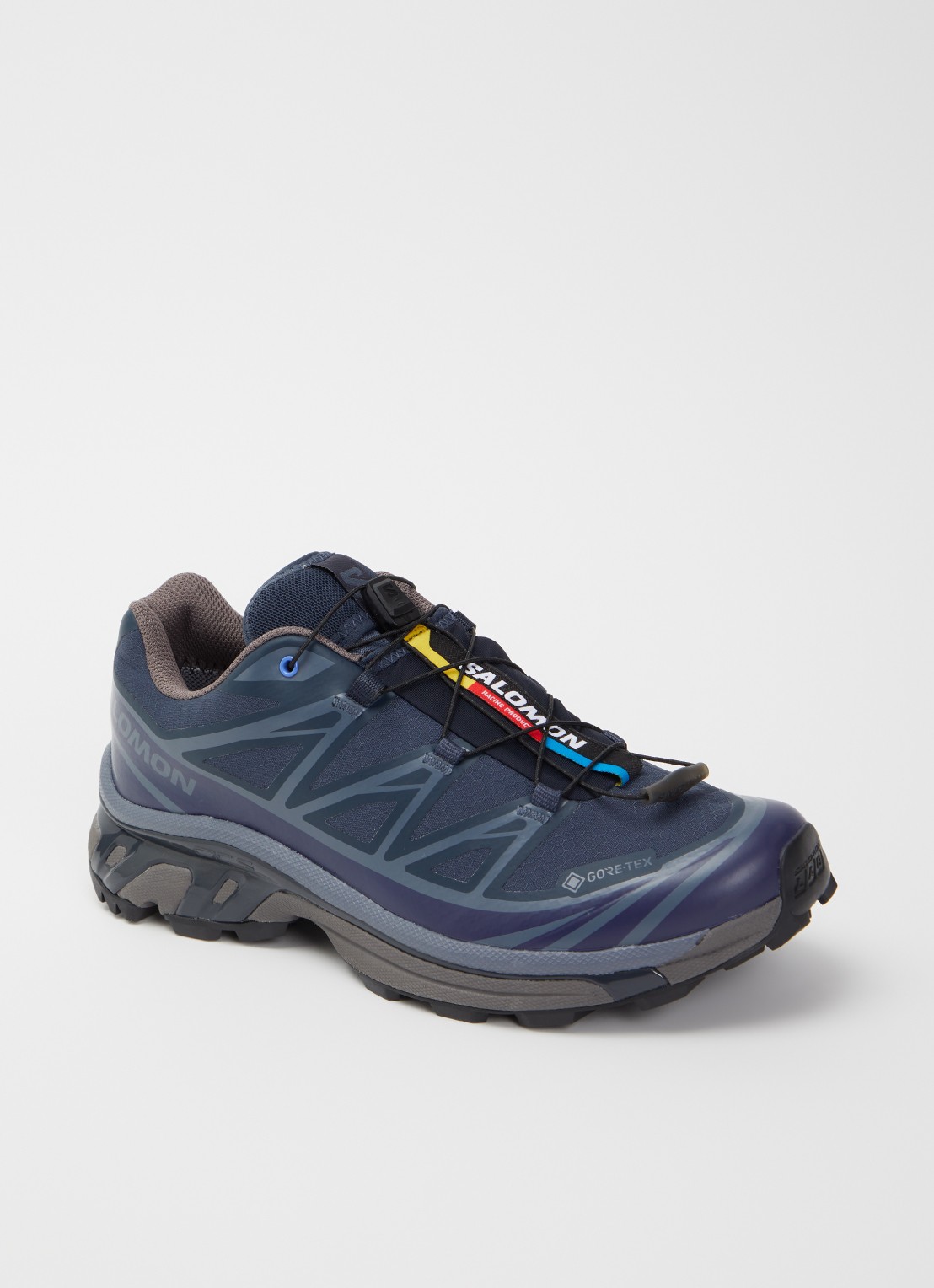 Salomon XT-6 GTX sneaker met mesh details - voorkant 2 royalblauw
