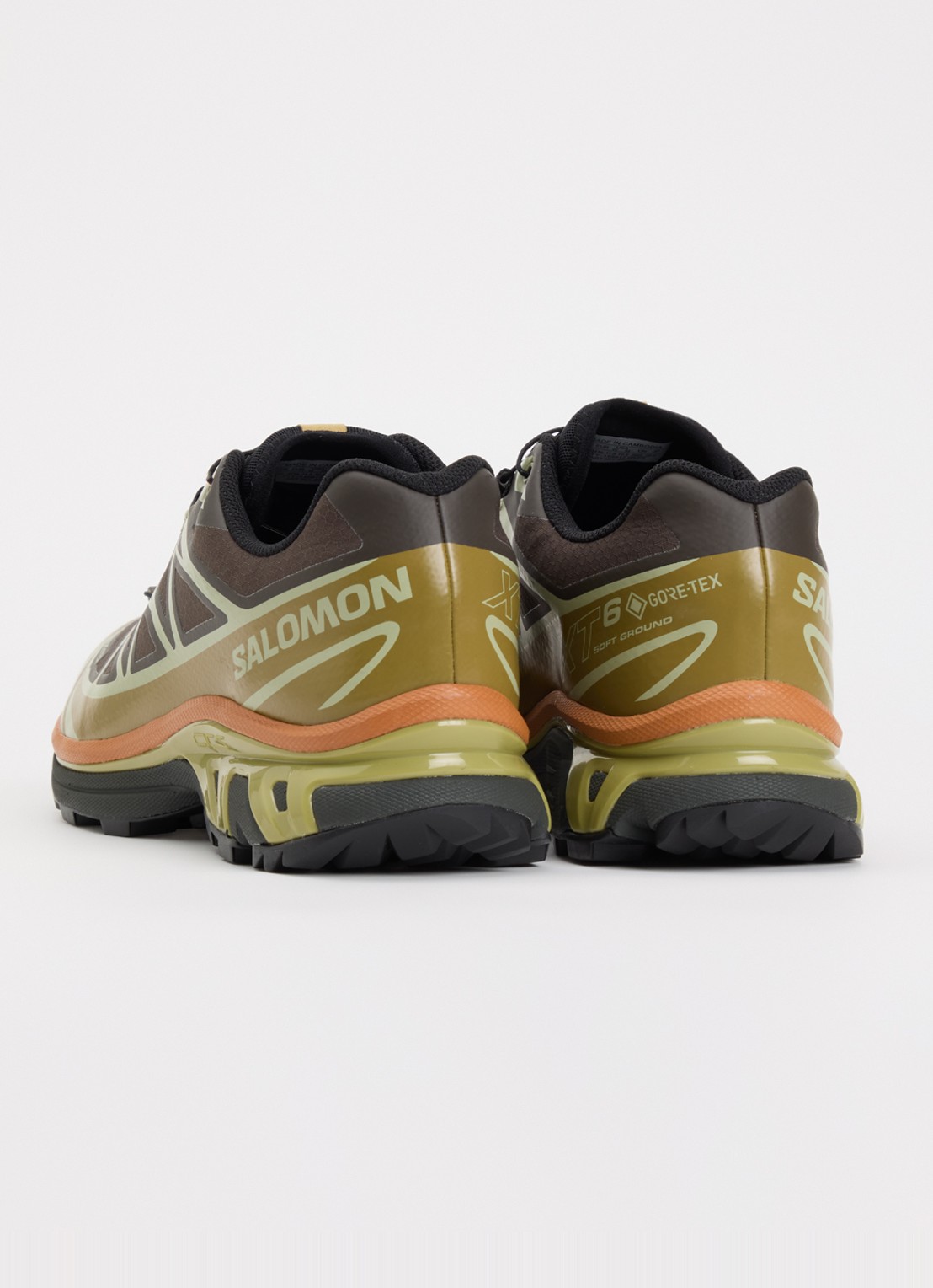 Salomon XT-6 GTX sneaker met mesh details - achterkant 2 bruin