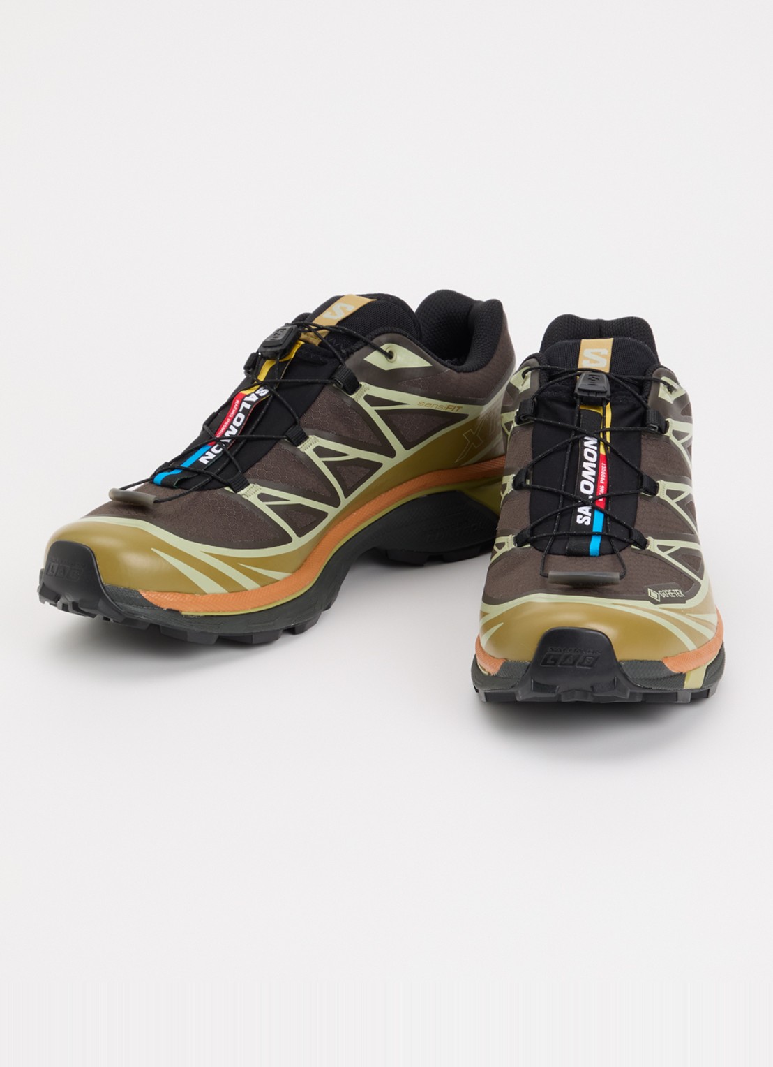 Salomon XT-6 GTX sneaker met mesh details - detail 3 bruin