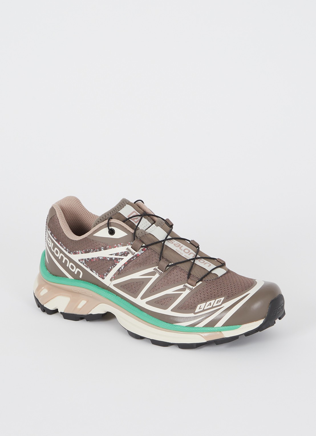 Salomon XT-6 Mindful 2 sneaker met logo - voorkant 4 bruin