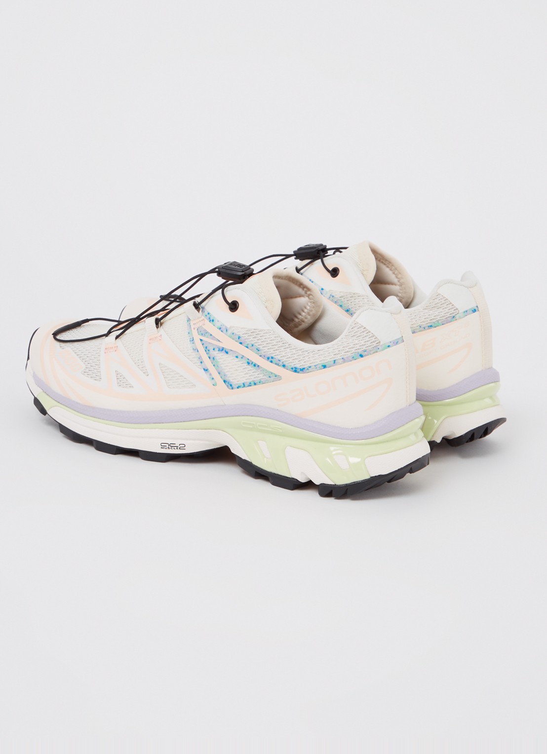 Salomon XT-6 Mindful 3 sneaker met mesh details - achterkant 5 creme