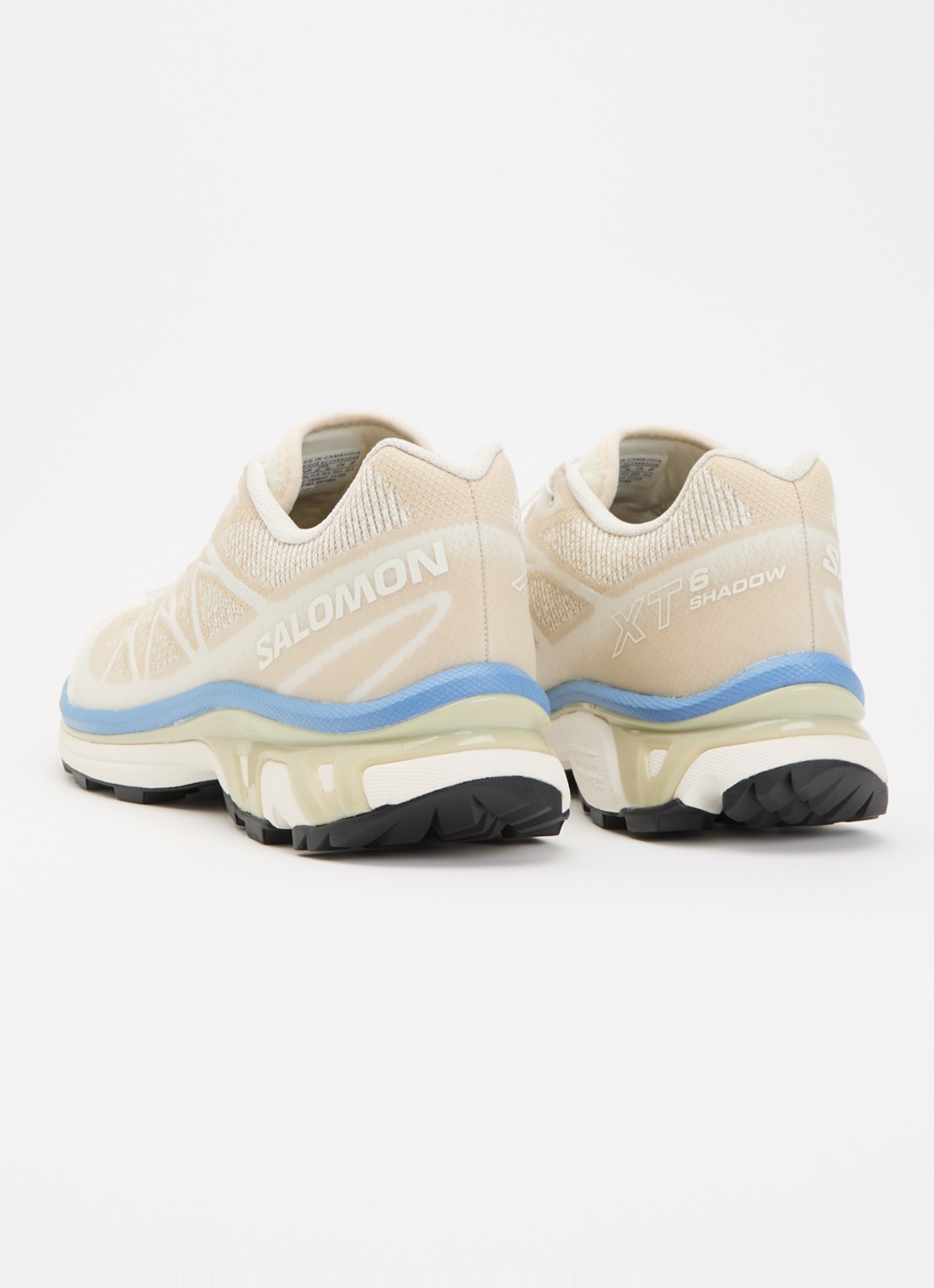 Salomon XT-6 Shadow sneaker met mesh details - achterkant 5 beige