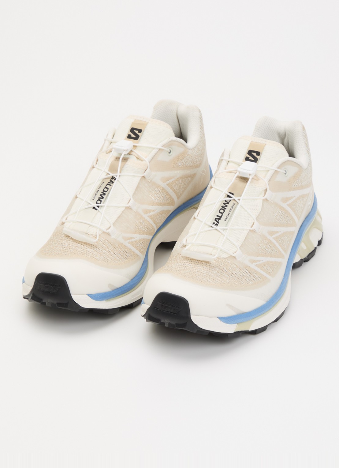 Salomon XT-6 Shadow sneaker met mesh details - detail beige