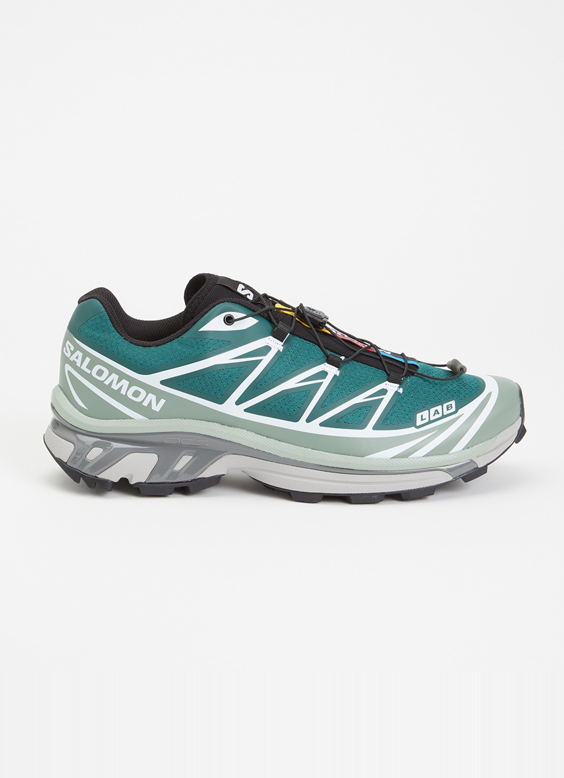 Salomon XT-6 sneaker met logo - voorkant 4 groen