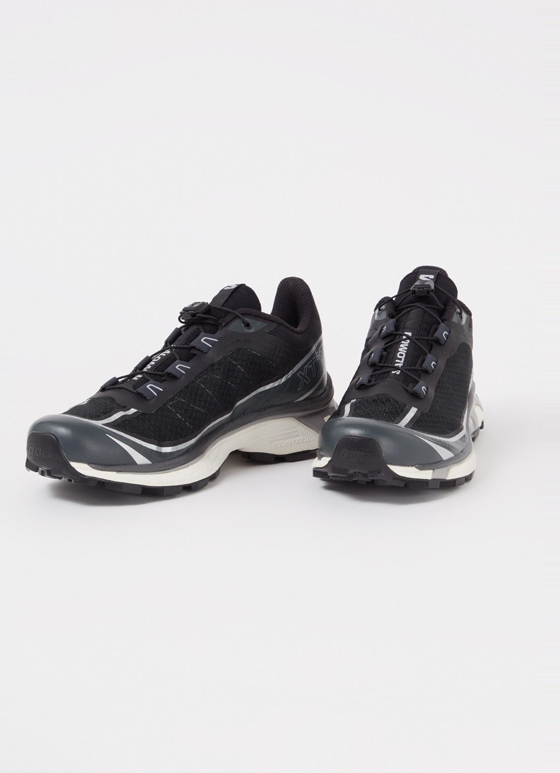 Salomon XT-6 sneaker met mesh details  - detail antraciet