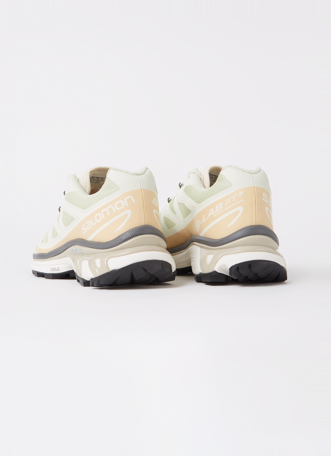 Salomon XT-6 sneaker met mesh details  - detail 3 lindegroen