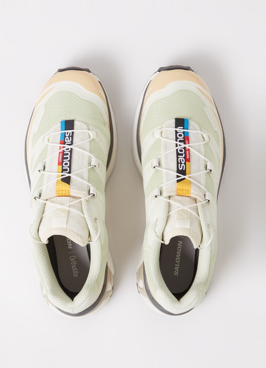 Salomon XT-6 sneaker met mesh details  - detail 4 lindegroen