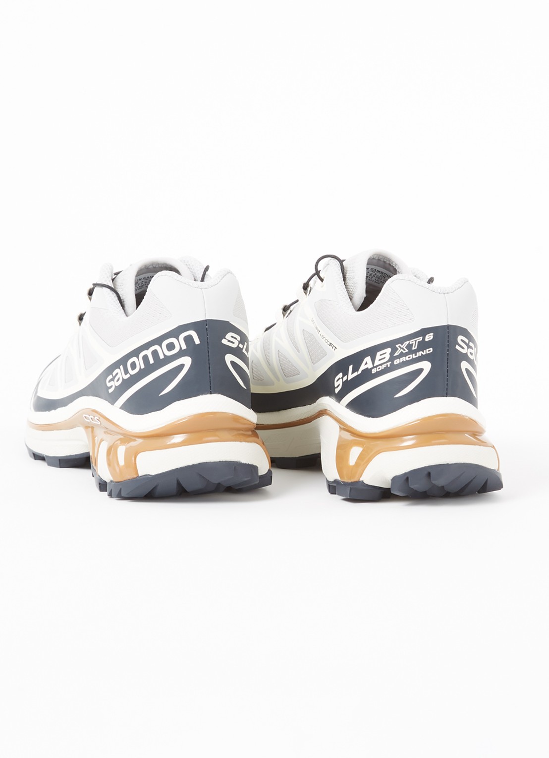 Salomon XT-6 sneaker met mesh details  - detail 2 lichtgrijs