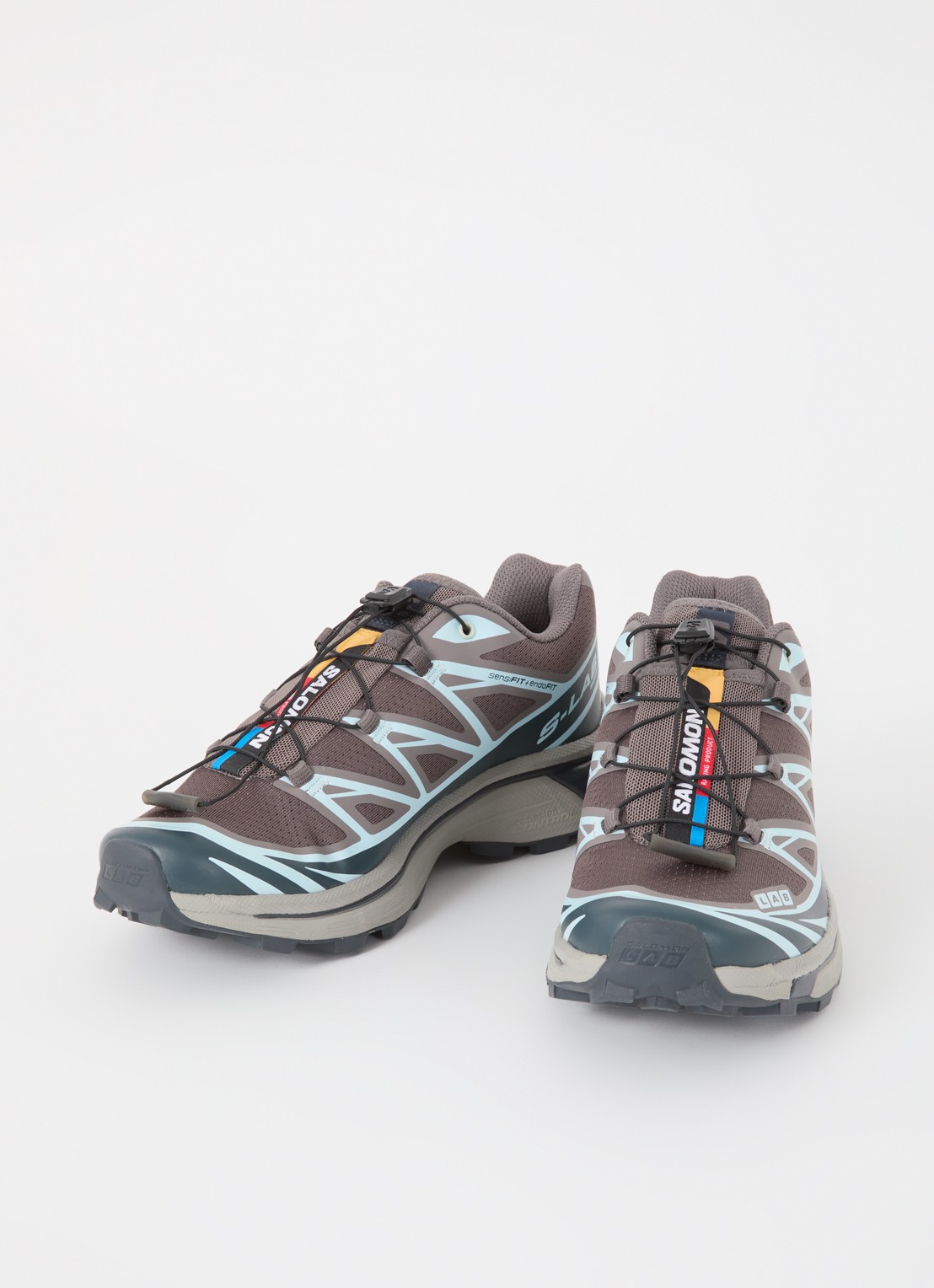 Salomon XT-6 sneaker met mesh details - detail 2 bruin
