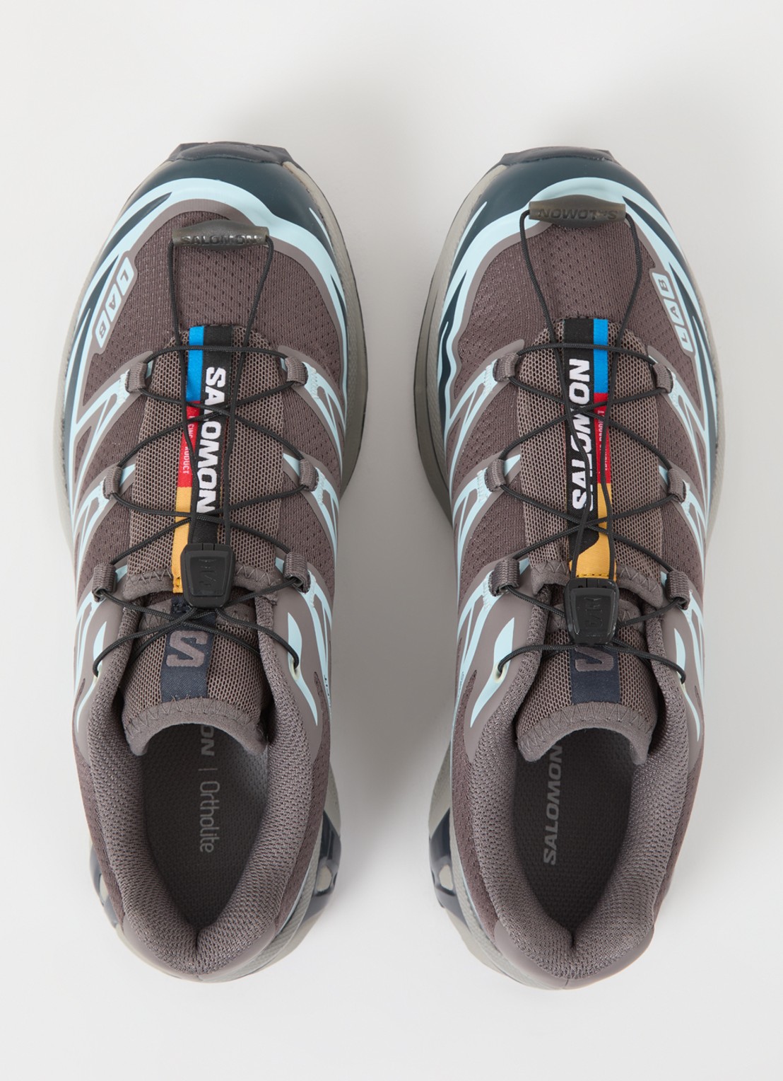 Salomon XT-6 sneaker met mesh details - detail 3 bruin