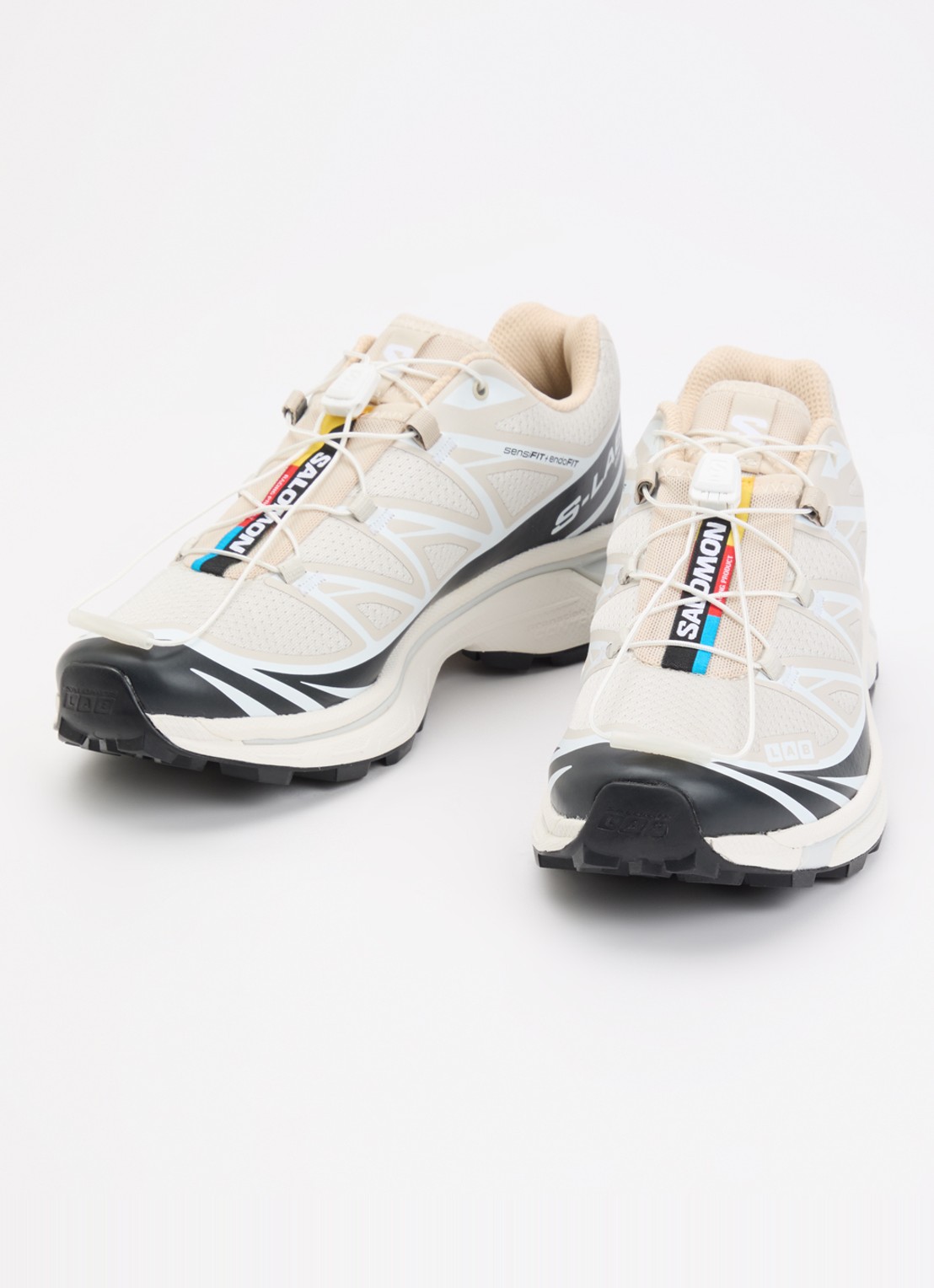 Salomon XT-6 sneaker met mesh details - detail 2 beige