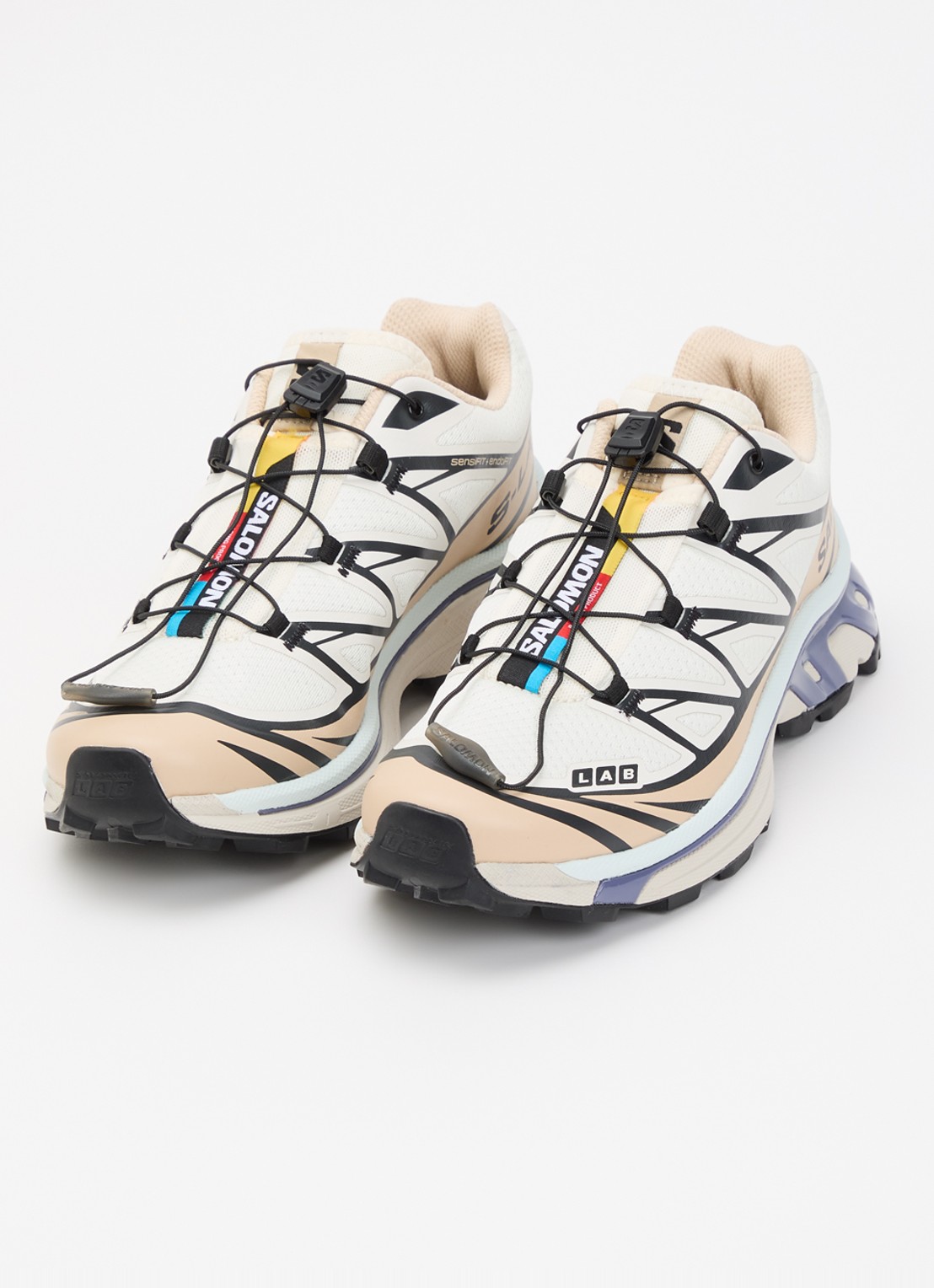 Salomon XT-6 sneaker met mesh details - detail 3 gebroken wit