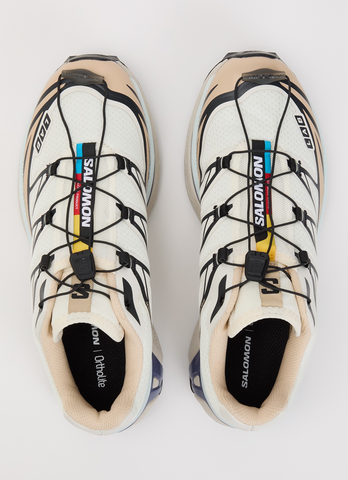 Salomon XT-6 sneaker met mesh details - detail 4 gebroken wit