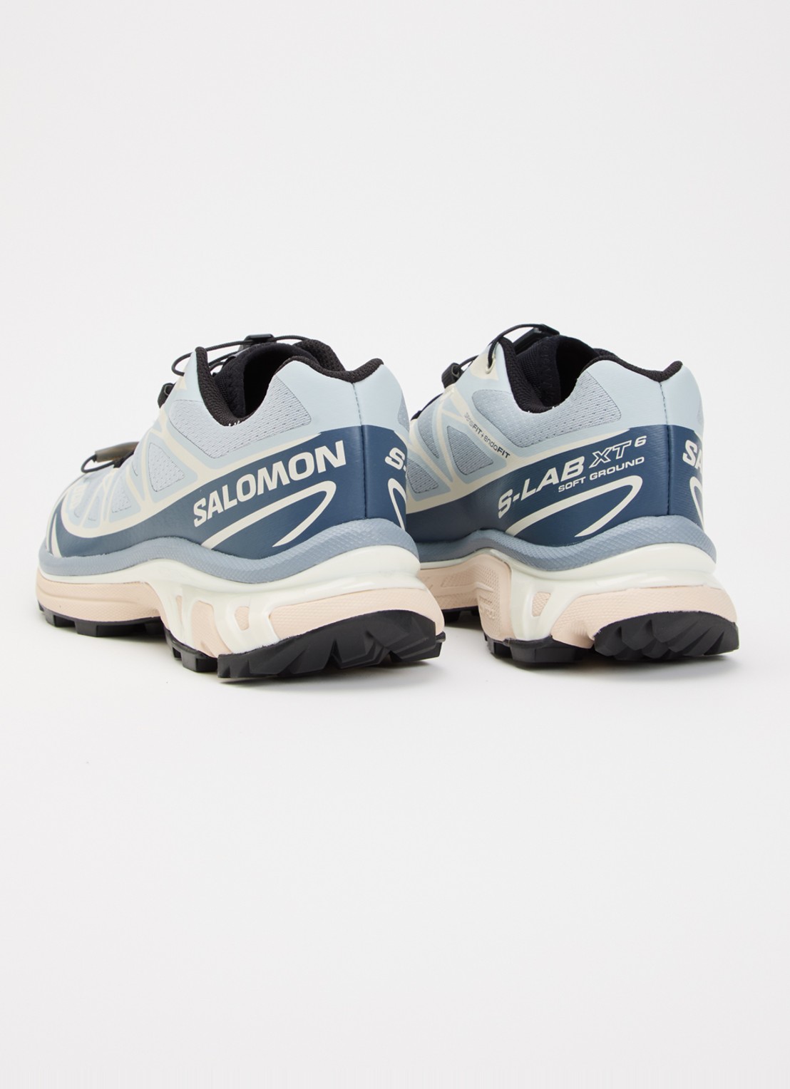 Salomon XT-6 sneaker met mesh details - achterkant lichtblauw