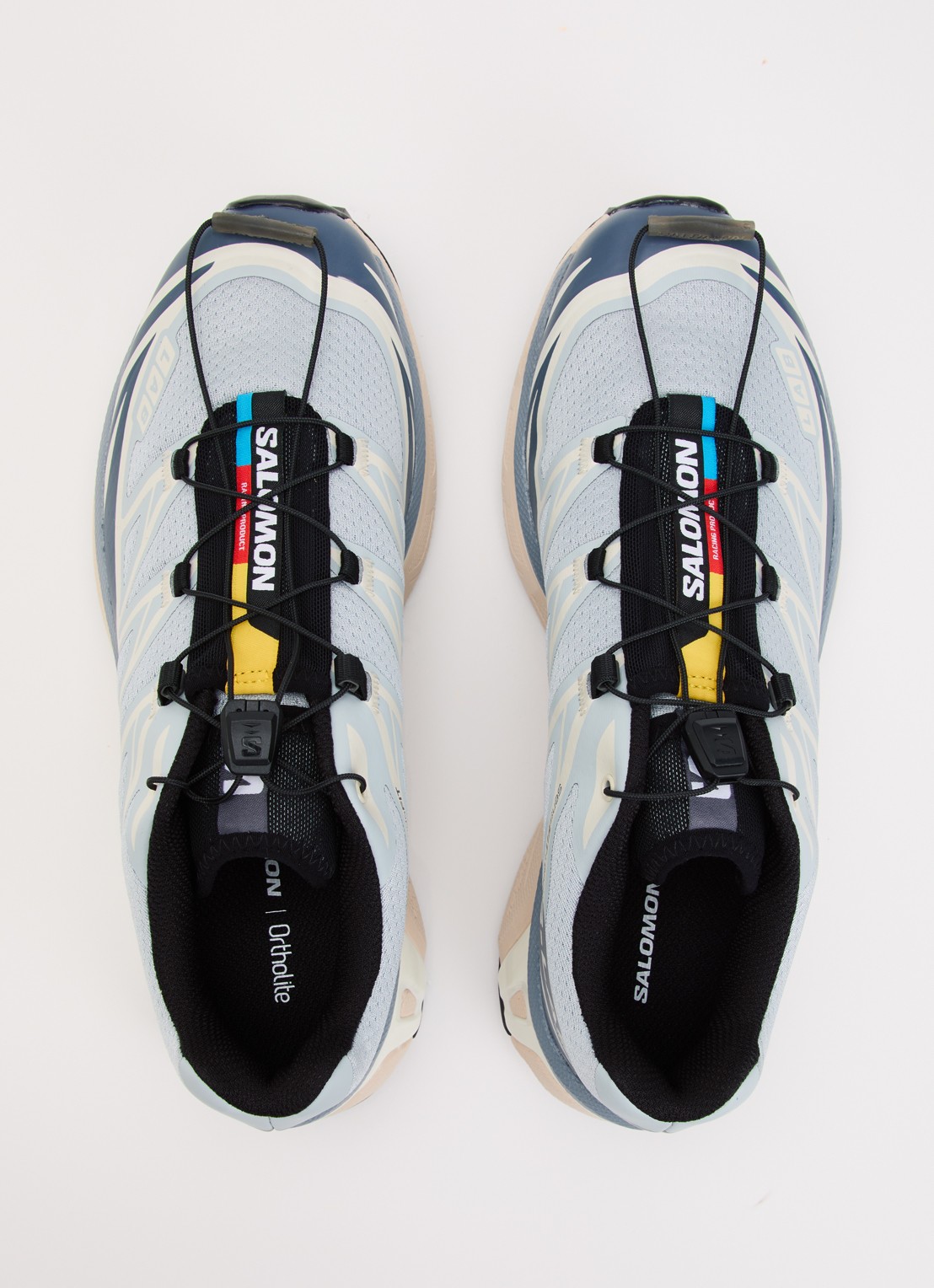 Salomon XT-6 sneaker met mesh details - detail 3 lichtblauw