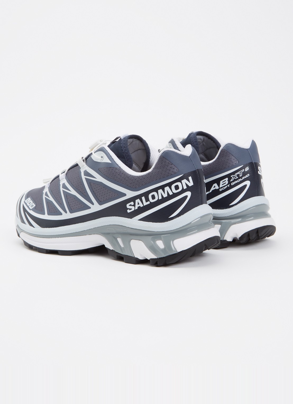 Salomon XT-6 sneaker met mesh details - achterkant 4 staalblauw
