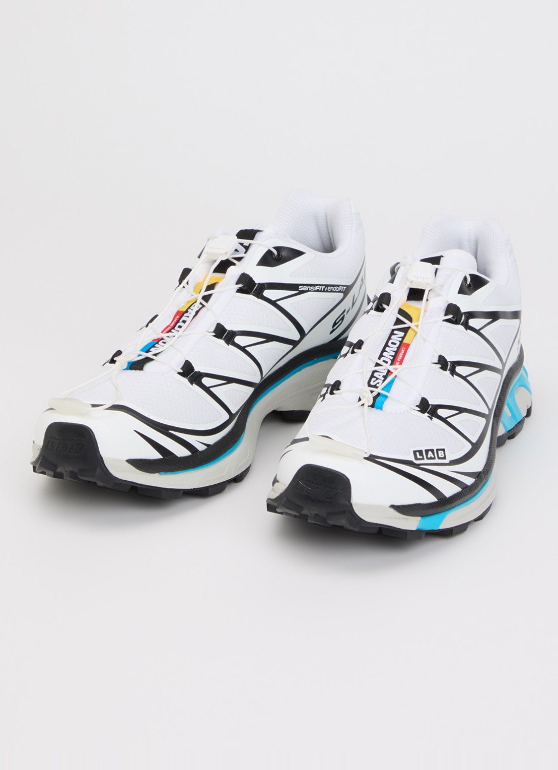 Salomon XT-6 sneaker met mesh details - detail wit