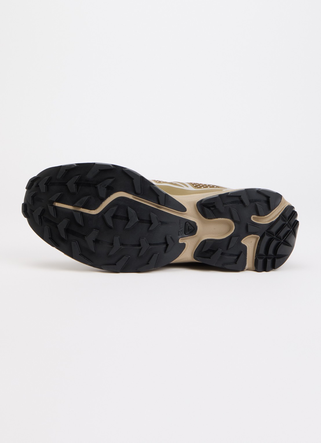 Salomon XT-6 Steel Streets sneaker van mesh met metallic details - detail 4 zand