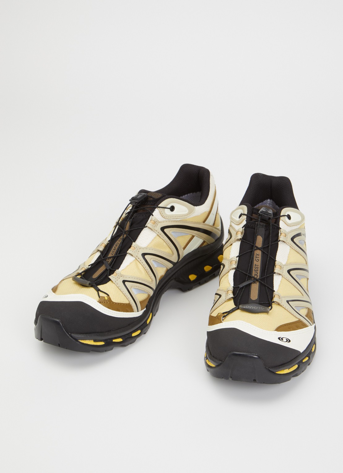 Salomon XT-Quest GTX sneaker met logo - detail geel