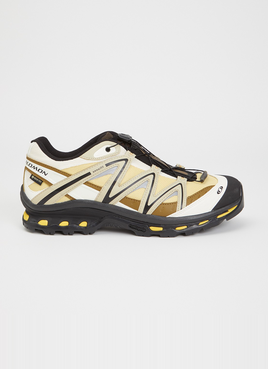 Salomon XT-Quest GTX sneaker met logo - voorkant 4 geel