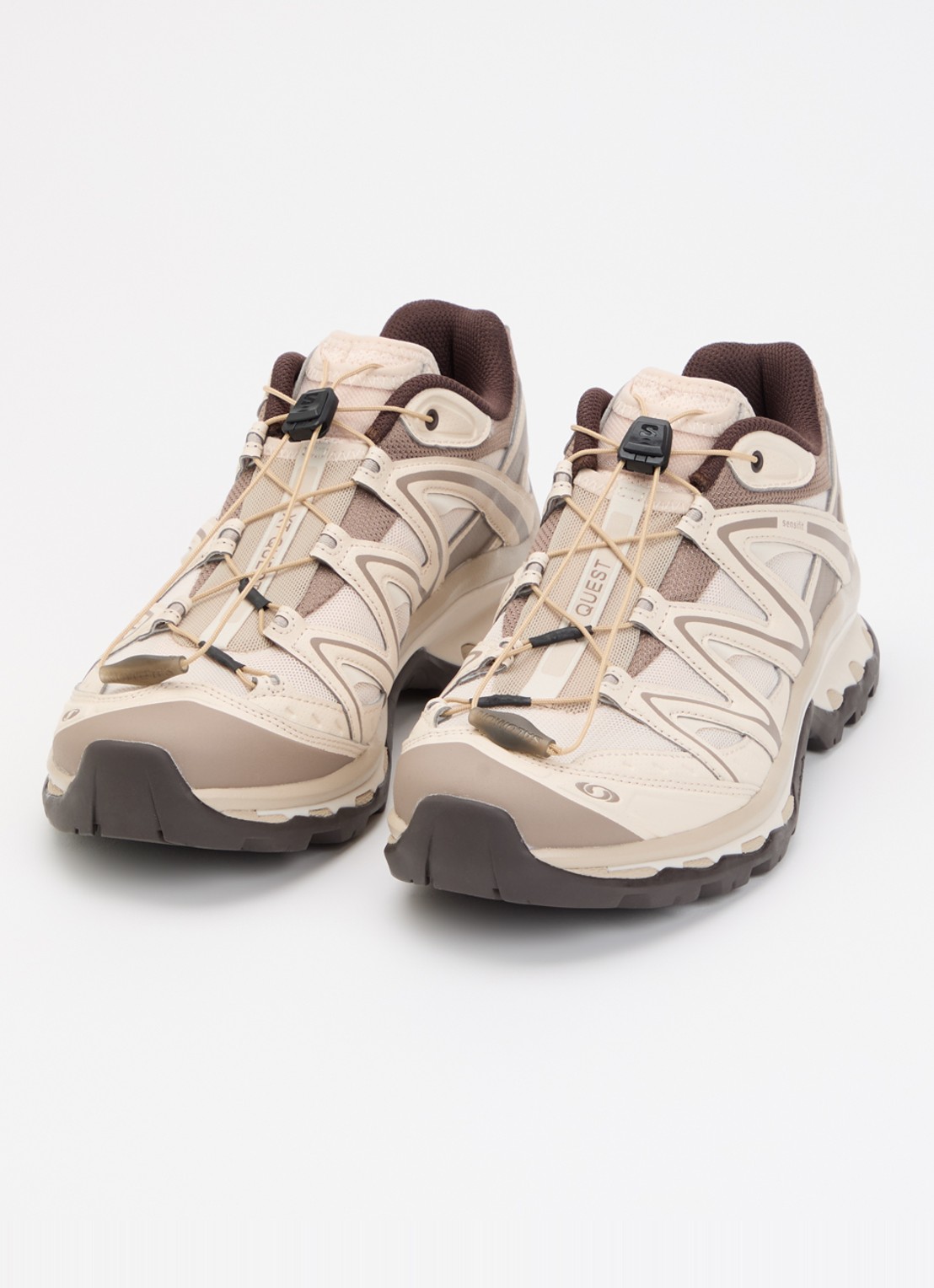 Salomon XT-Quest sneaker met mesh details - detail 3 beige