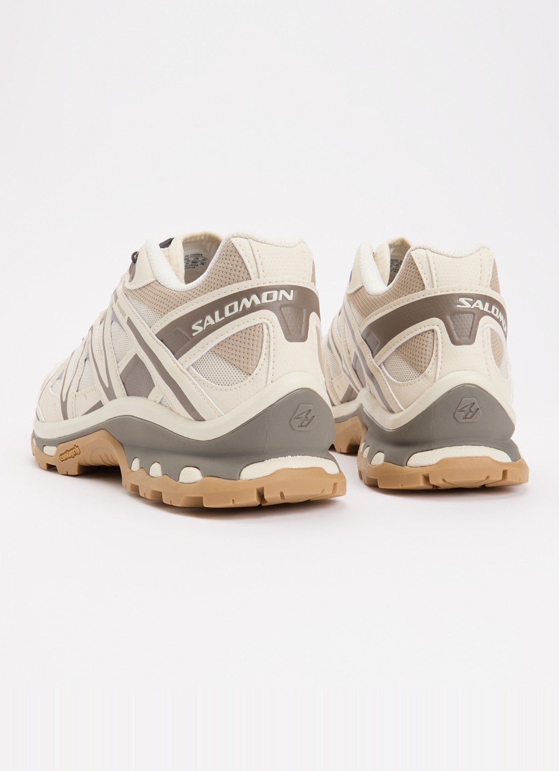 Salomon XT-Quest sneaker met mesh details - achterkant 4 vanillegeel