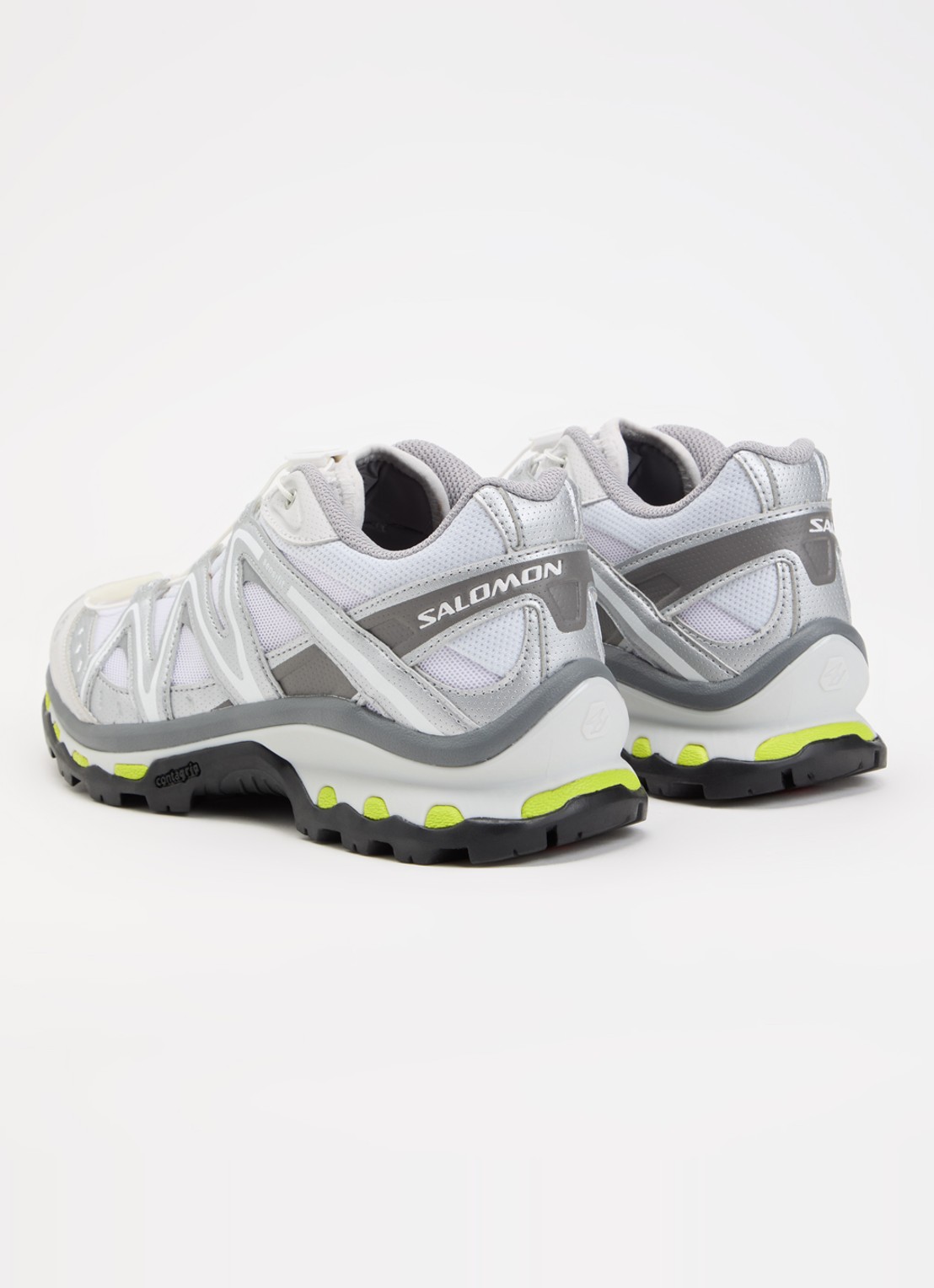 Salomon XT-Quest sneaker van mesh met logo - achterkant lichtgrijs