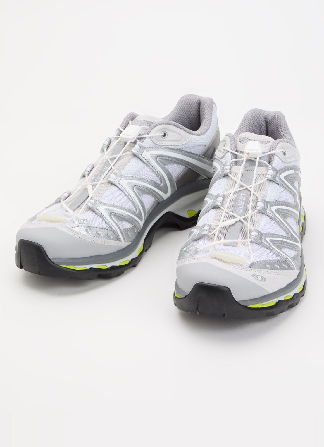 Salomon XT-Quest sneaker van mesh met logo - detail 3 lichtgrijs