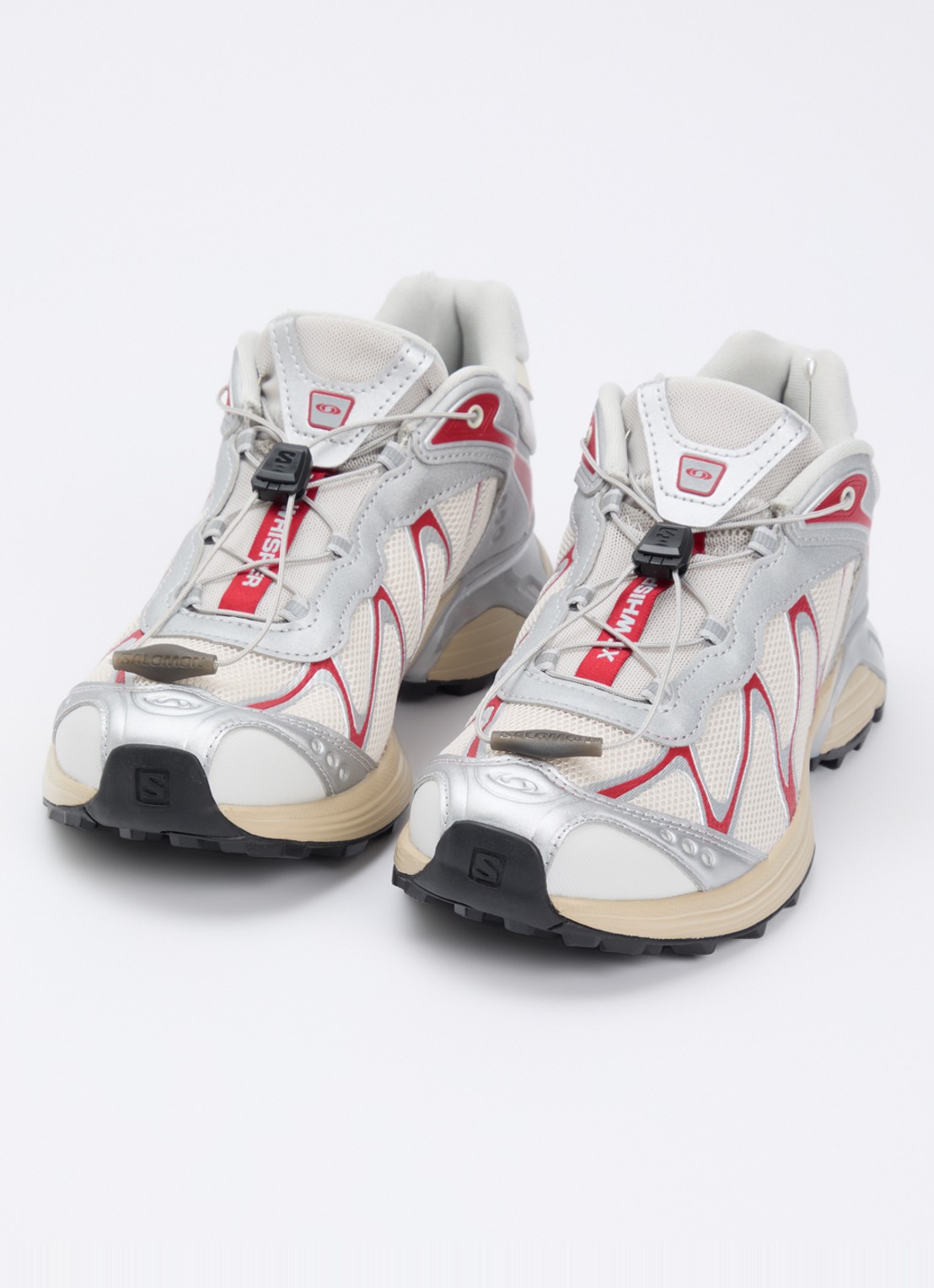 Salomon XT-Whisper sneaker met mesh details - detail 3 creme