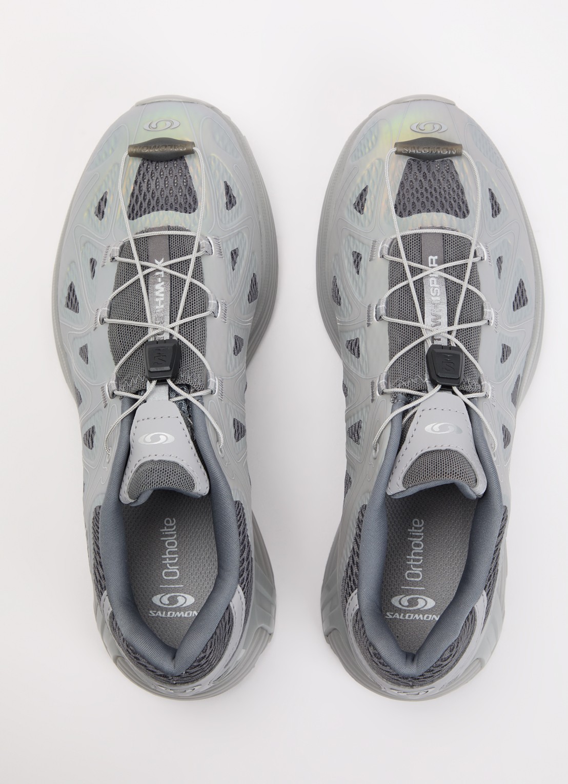 Salomon XT-Whisper sneaker met mesh details - detail 4 grijs