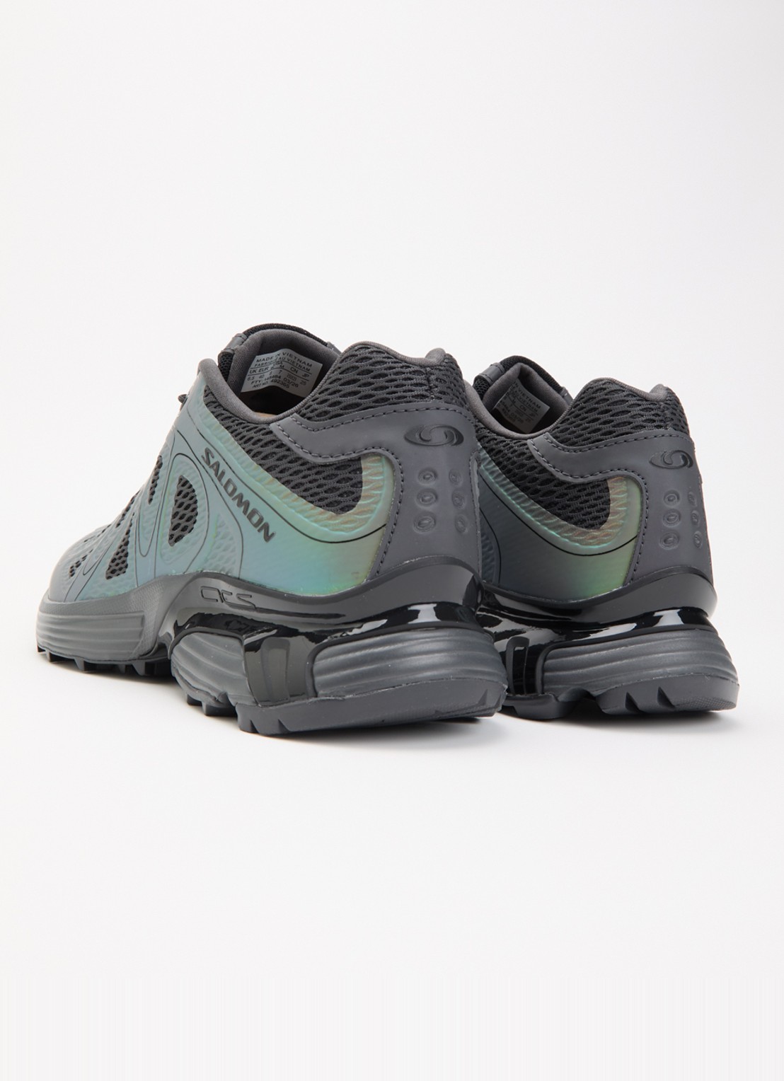 Salomon XT-Whisper sneaker met mesh details - achterkant antraciet