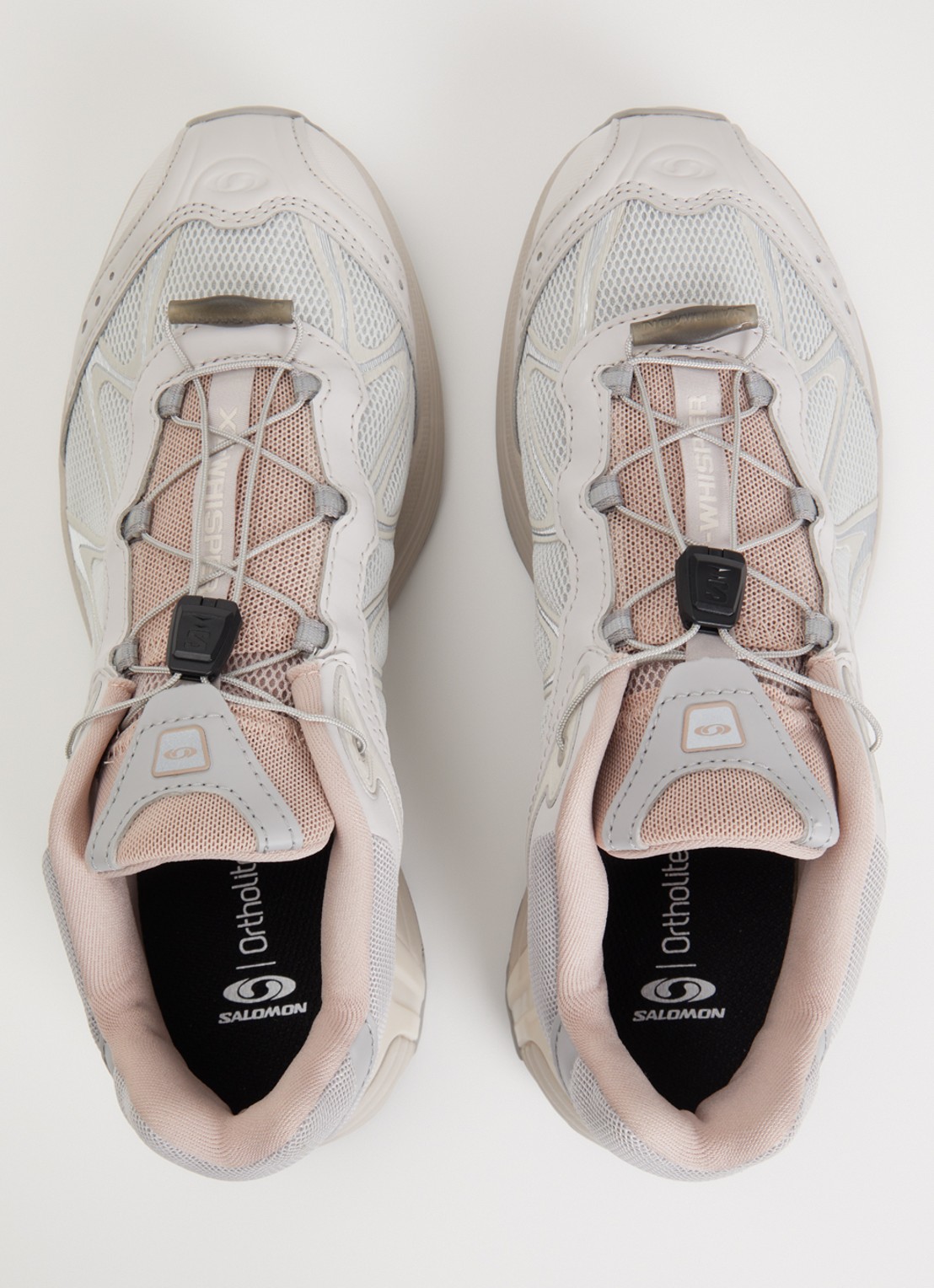 Salomon XT-Whisper sneaker van mesh met metallic details - detail 2 lichtroze