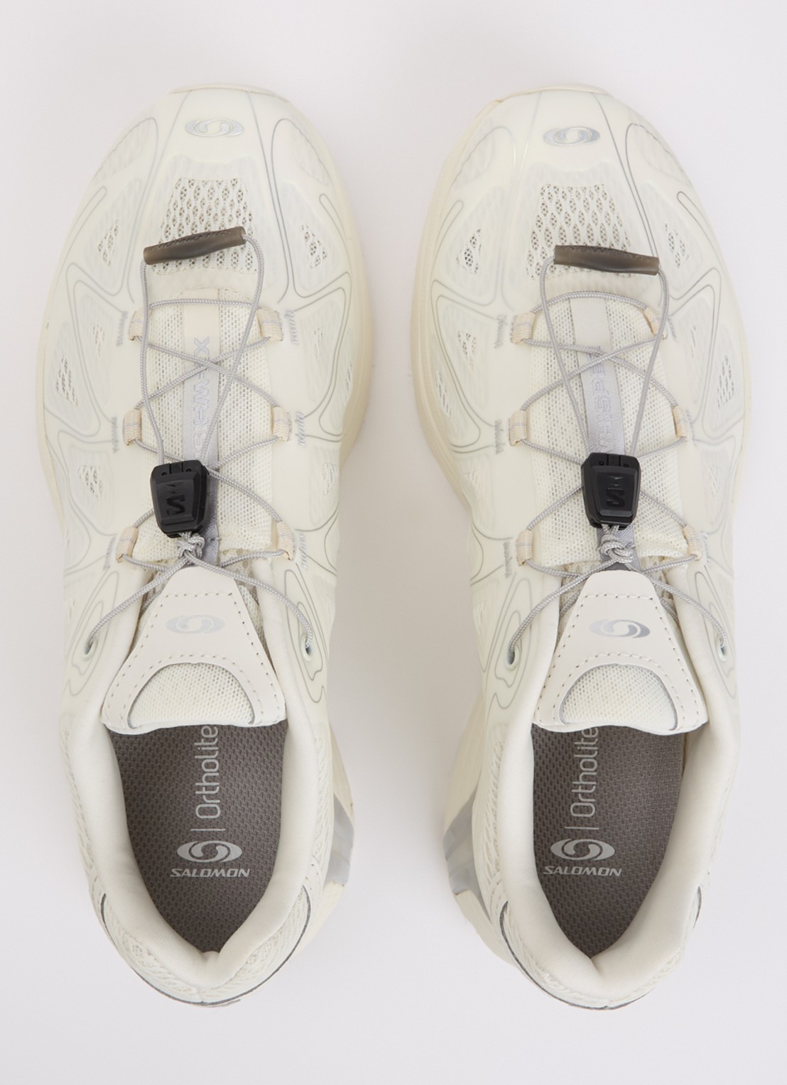 Salomon XT-Whisper Void sneaker met metallic finish - detail 4 gebroken wit