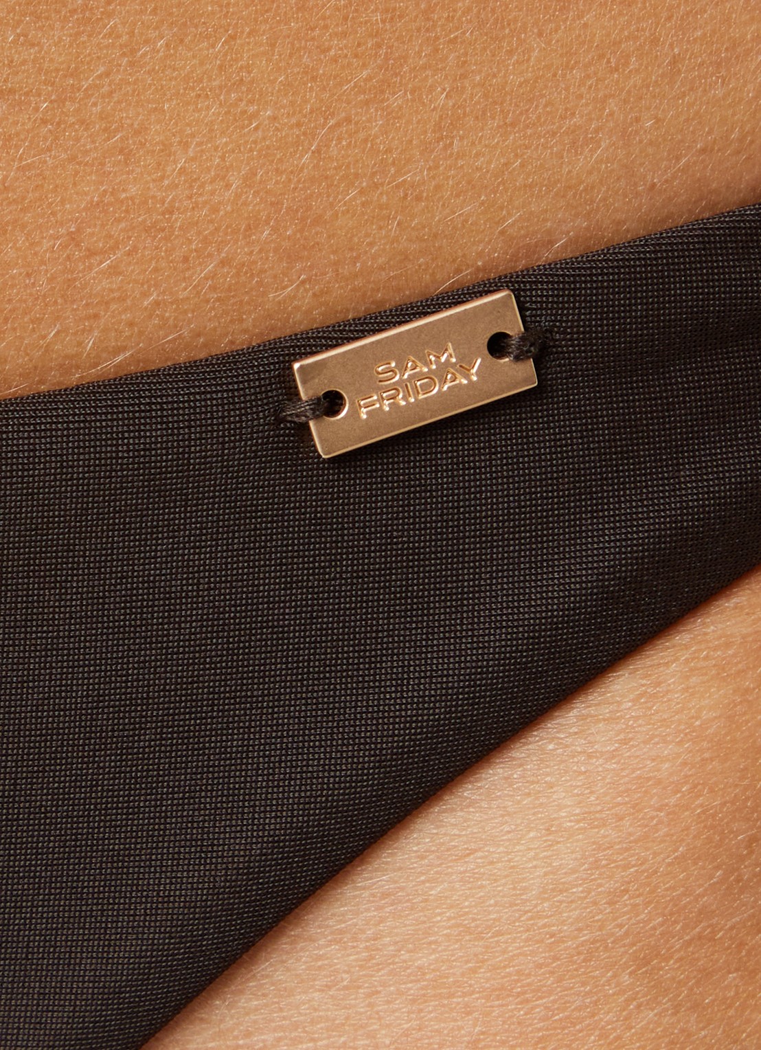Sam Friday Ipanema brazilian bikinislip met gestrikt detail - detail 3 donkerbruin