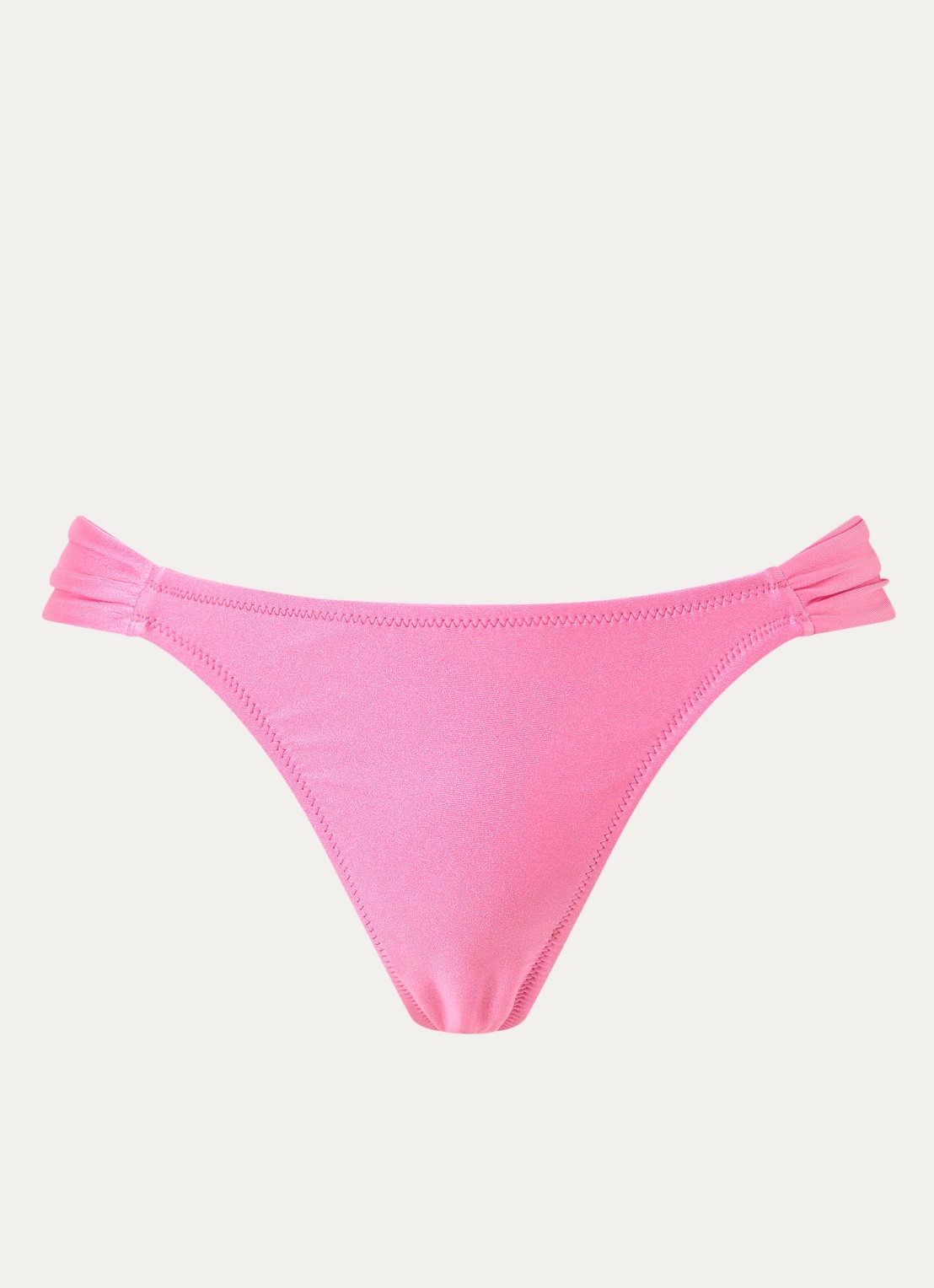 Sam Friday Kai bikinislip met plooidetail - voorkant roze