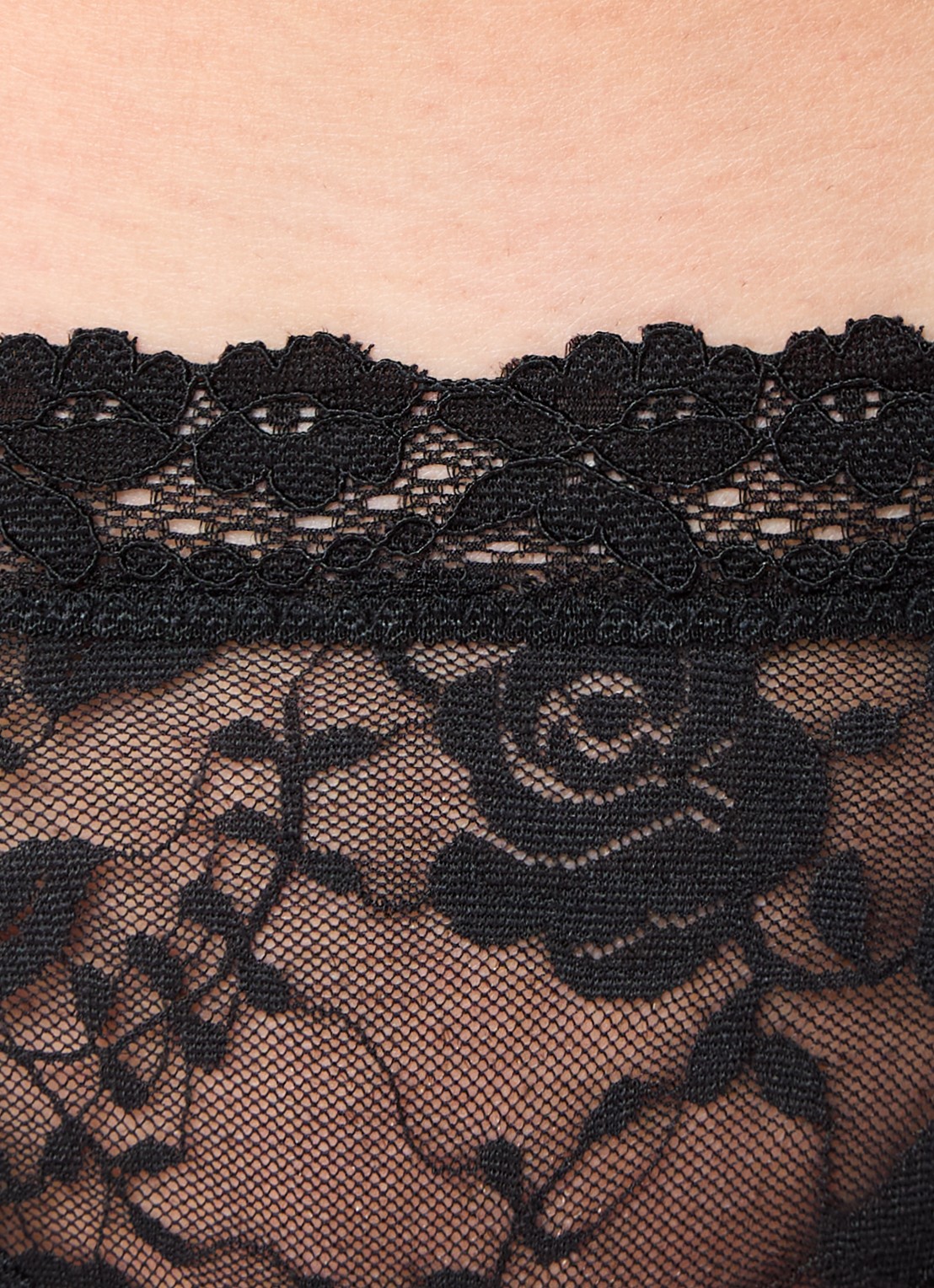Sam Friday Pam tanga van kant - detail 3 zwart